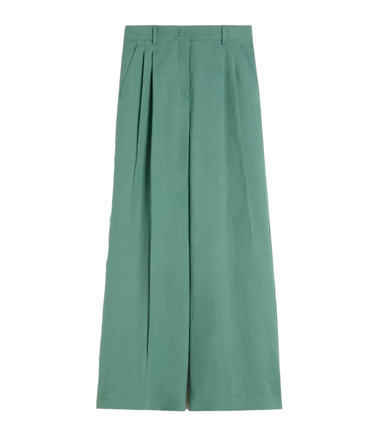 MAX MARA WEEKEND pantalone Wkdveliero verde donna