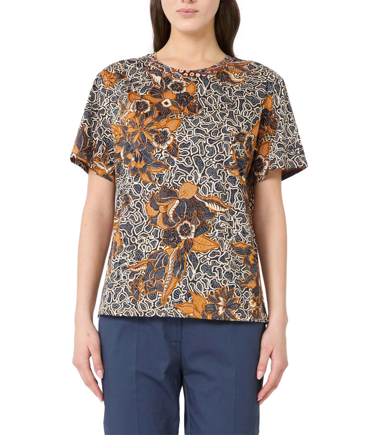 Max Mara Weekend T-shirt Wkdbussola Arancio Donna