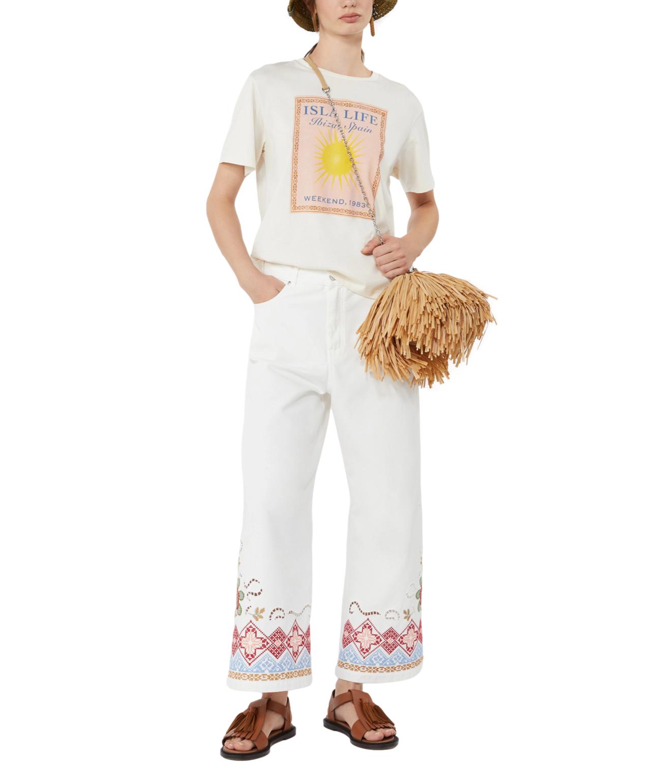 Max Mara Weekend T-shirt Wkdpantera Ecru Donna