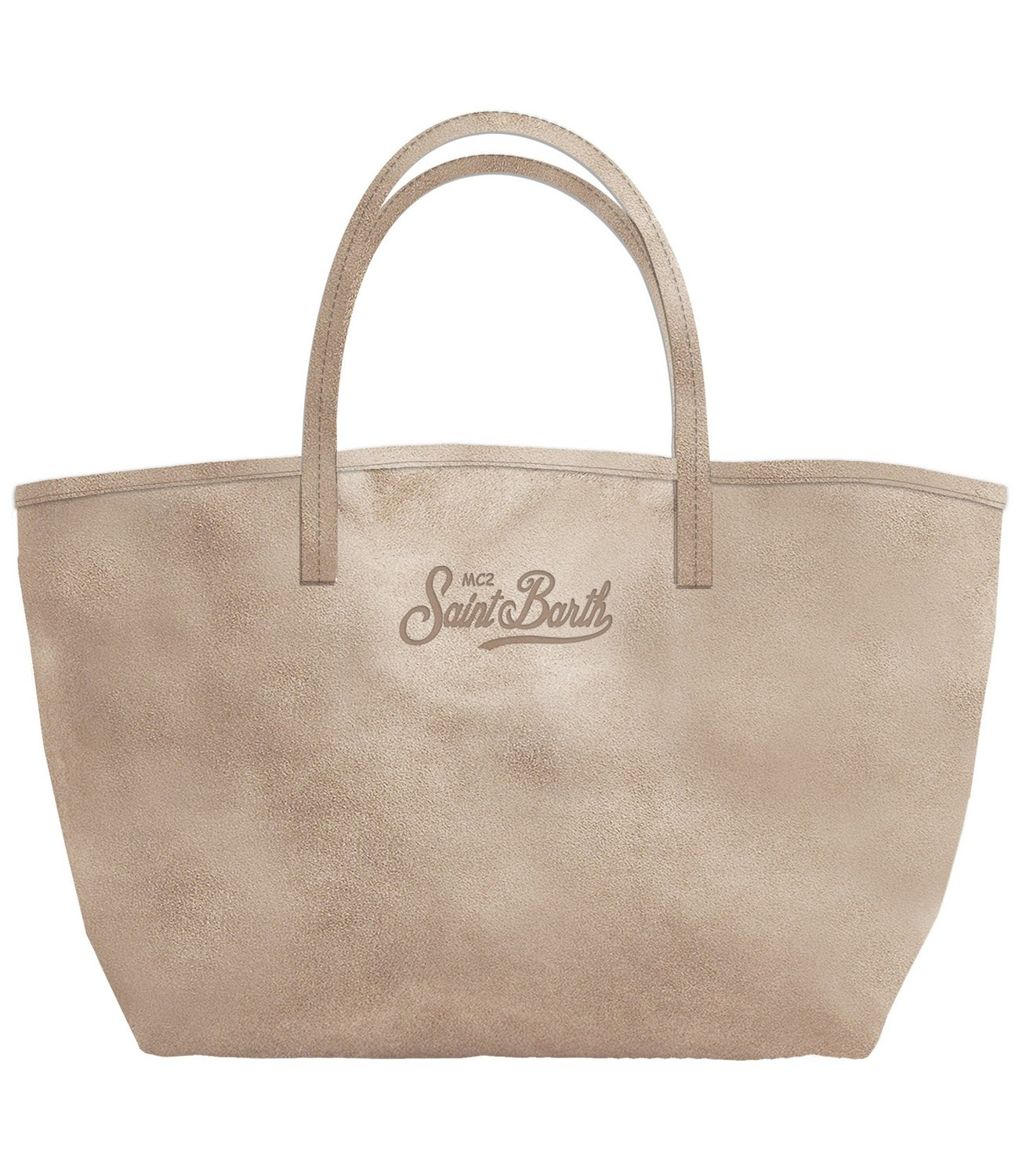 Mc2 Saint Barth City Bag Suede Beige Donna