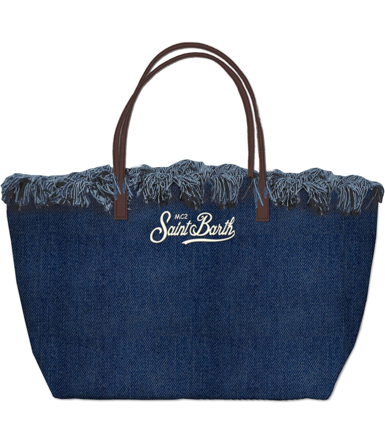 Borsa MC2 Saint Barth blu denim dark emb