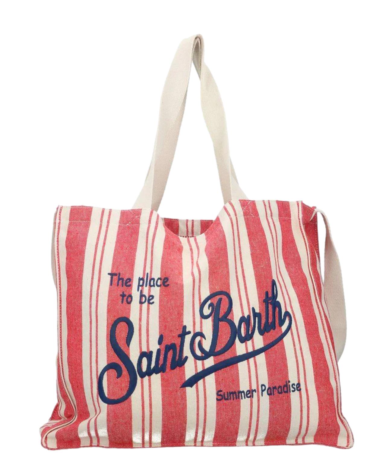 MC2 Saint Barth Essential Righe Rosso/Bianco Donna
