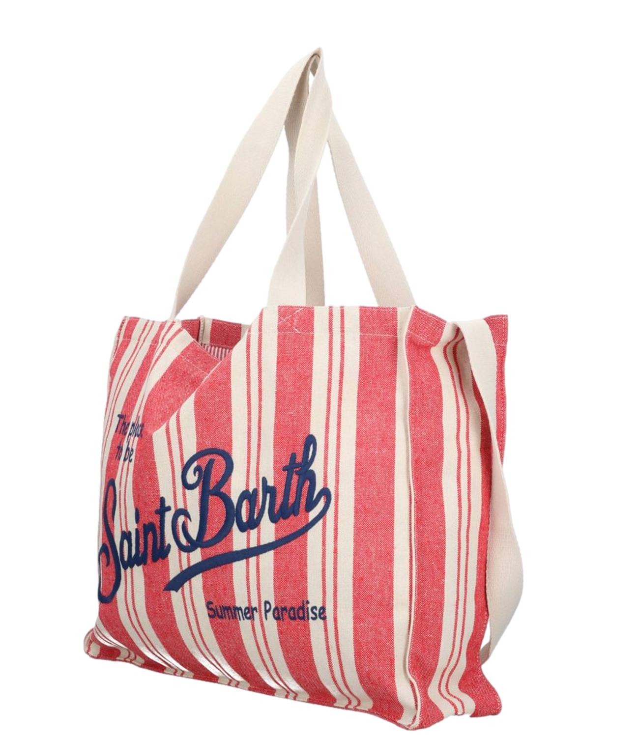 MC2 Saint Barth Essential Righe Rosso/Bianco Donna