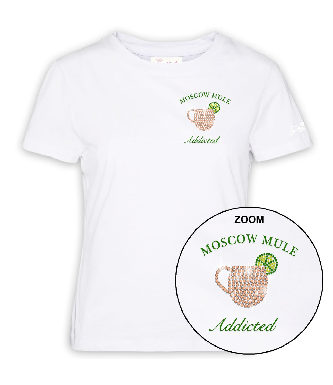 T-Shirt Donna Moscow Mule Addicted 01N Stras