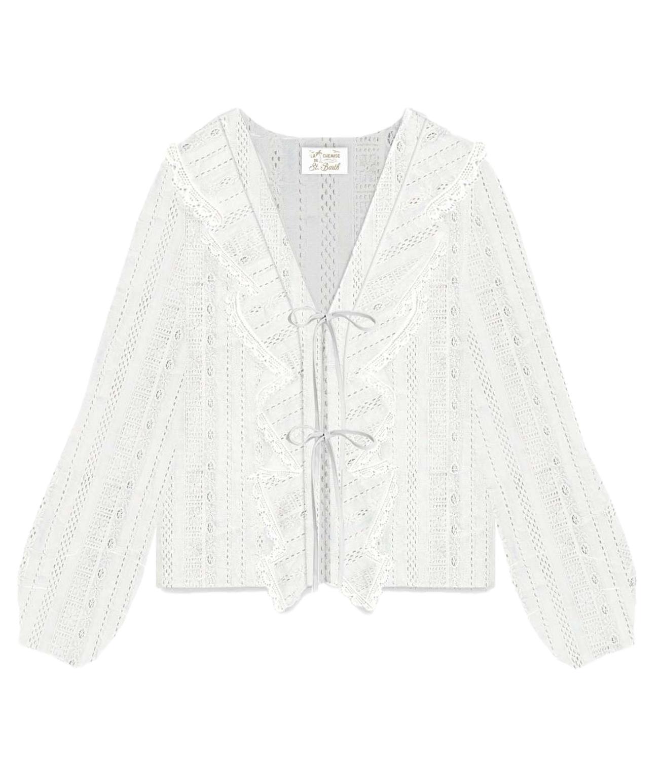 Mc2 Saint Barth Camicia Evie Bianco Donna
