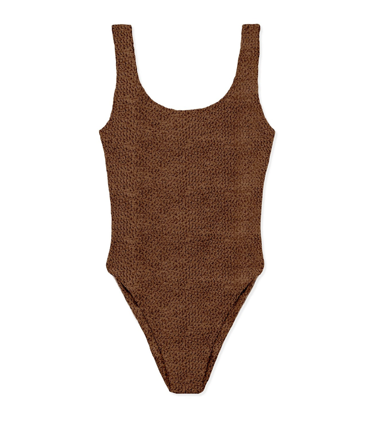 MC2 Saint Barth Costume Intero Crinkle Marrone Donna
