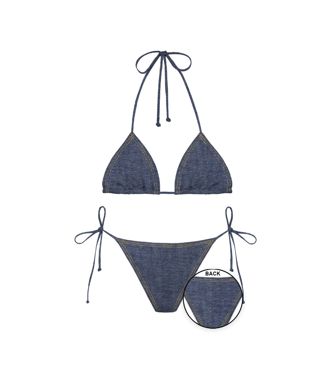 MC2 Saint Barth Bikini Maleah Denim Donna