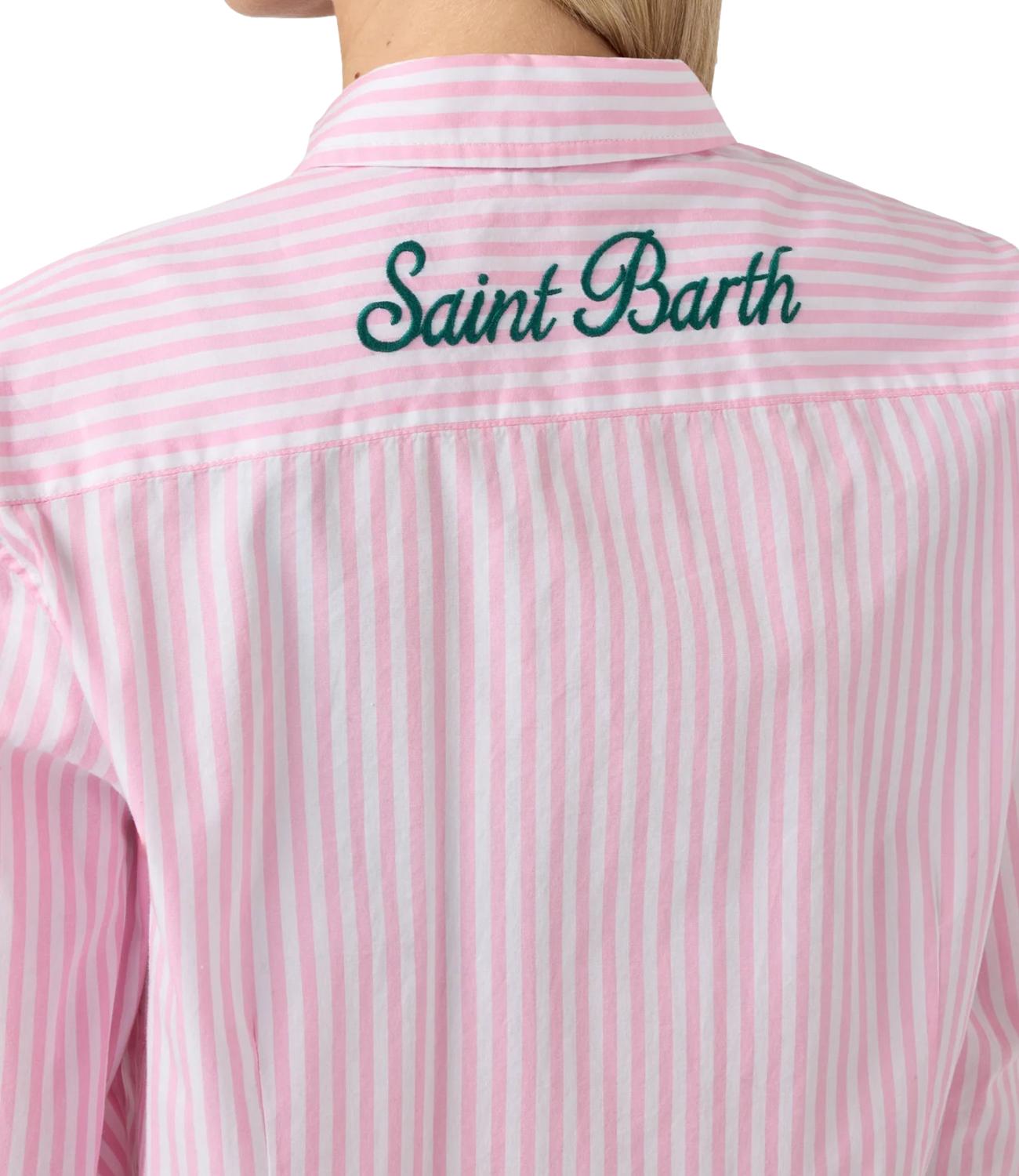 MC2 Saint Barth Camicia Meredith Righe Rosa Donna