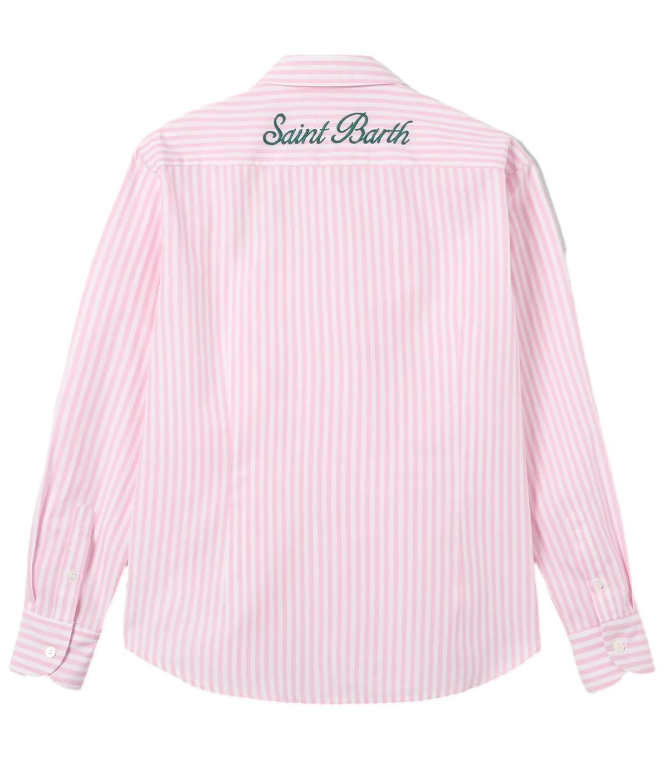 MC2 Saint Barth Camicia Meredith Righe Rosa Donna