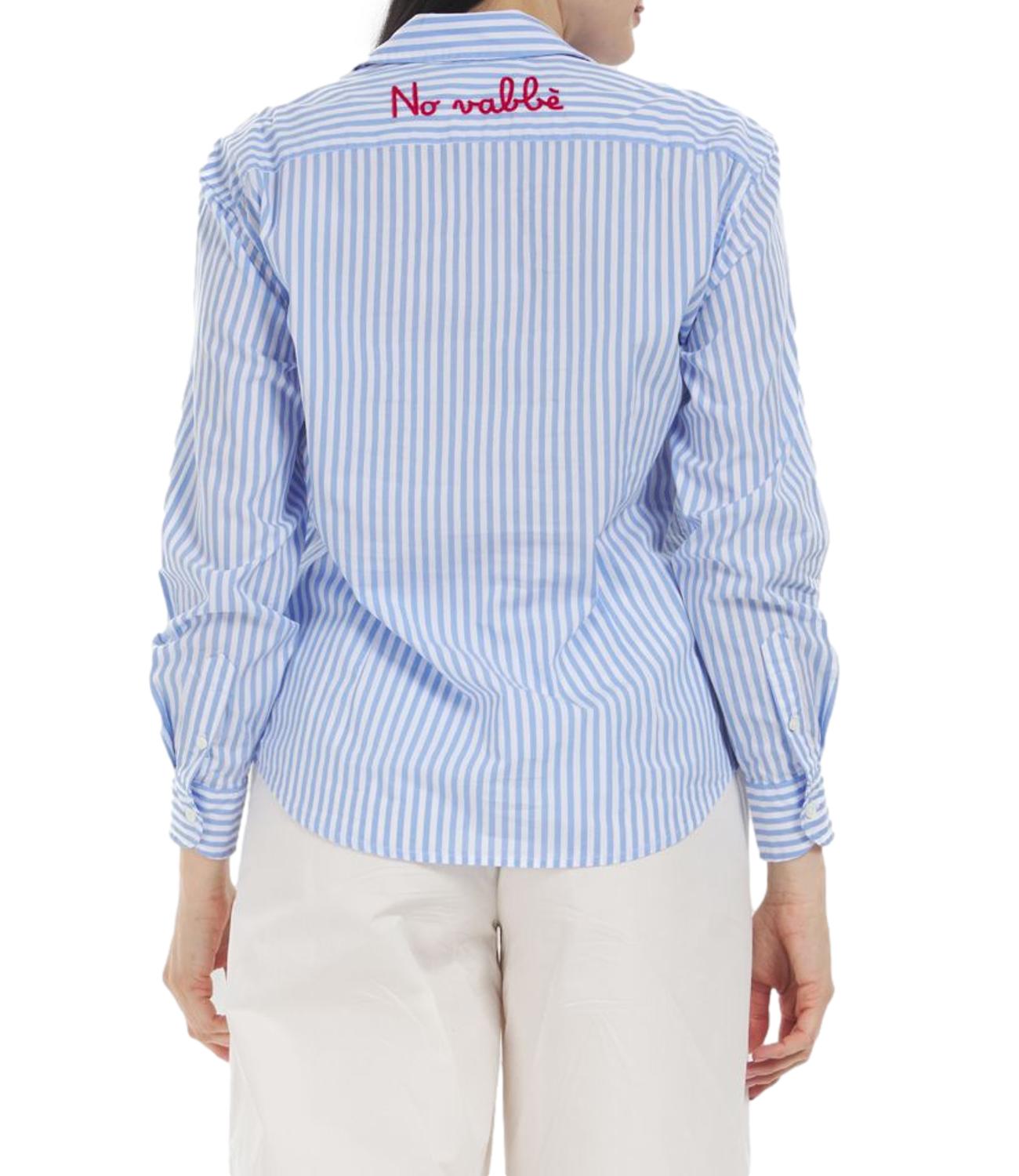Mc2 Saint Barth Camicia Meredith Righe Azzurre Donna