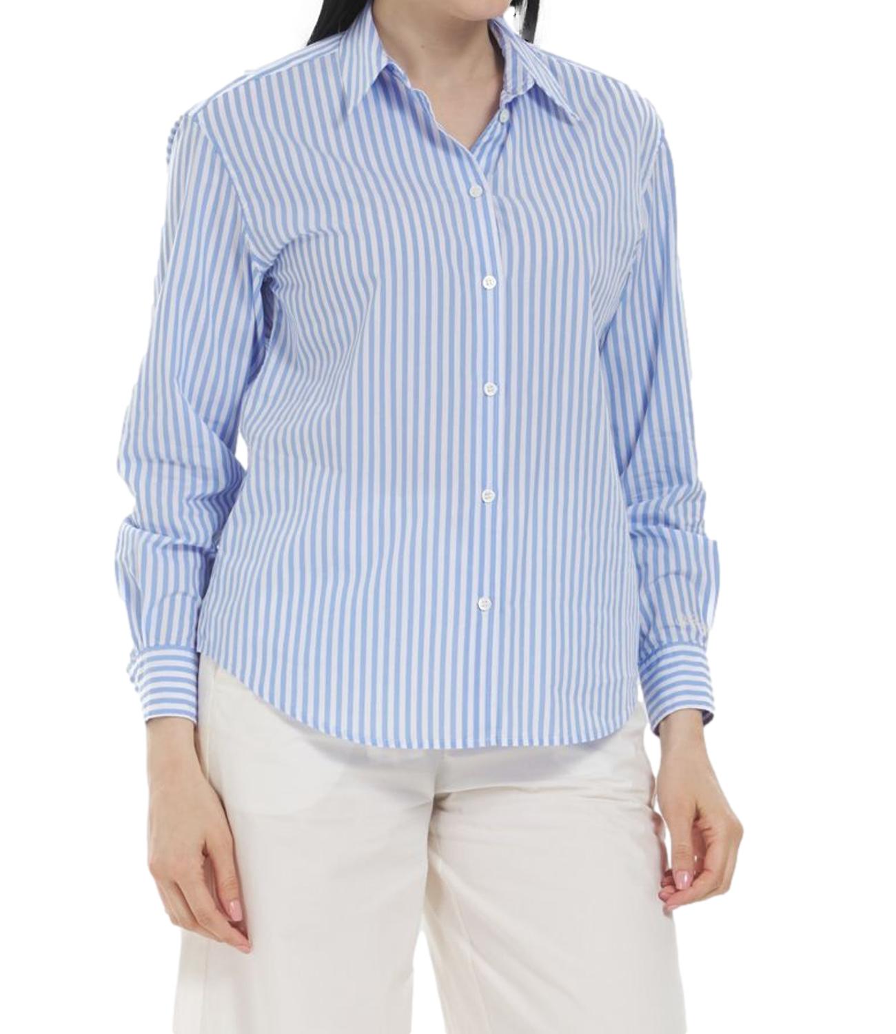 Mc2 Saint Barth Camicia Meredith Righe Azzurre Donna