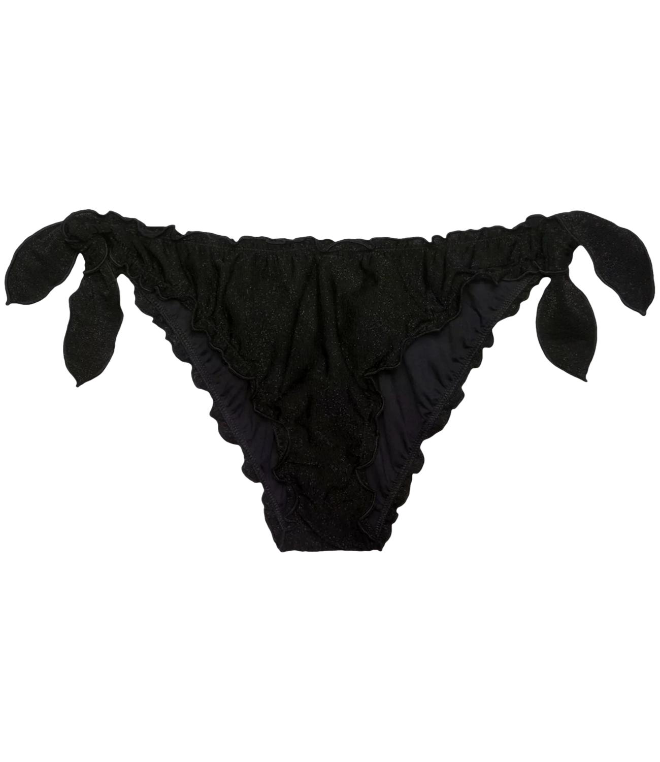 MC2 Saint Barth Slip Bikini Moon Lurex Nero Donna