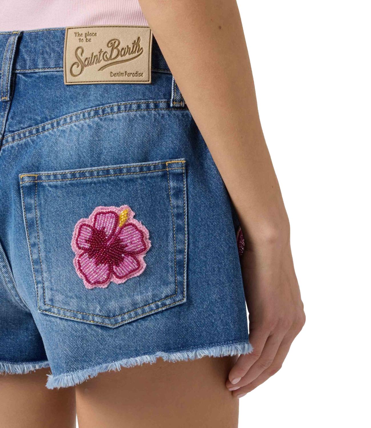 MC2 Saint Barth Short Musa Blu Denim Donna