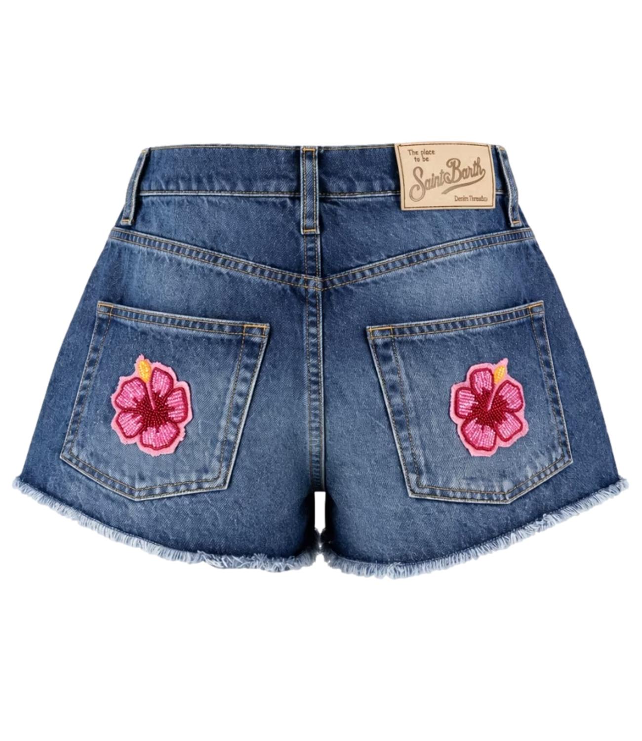 MC2 Saint Barth Short Musa Blu Denim Donna