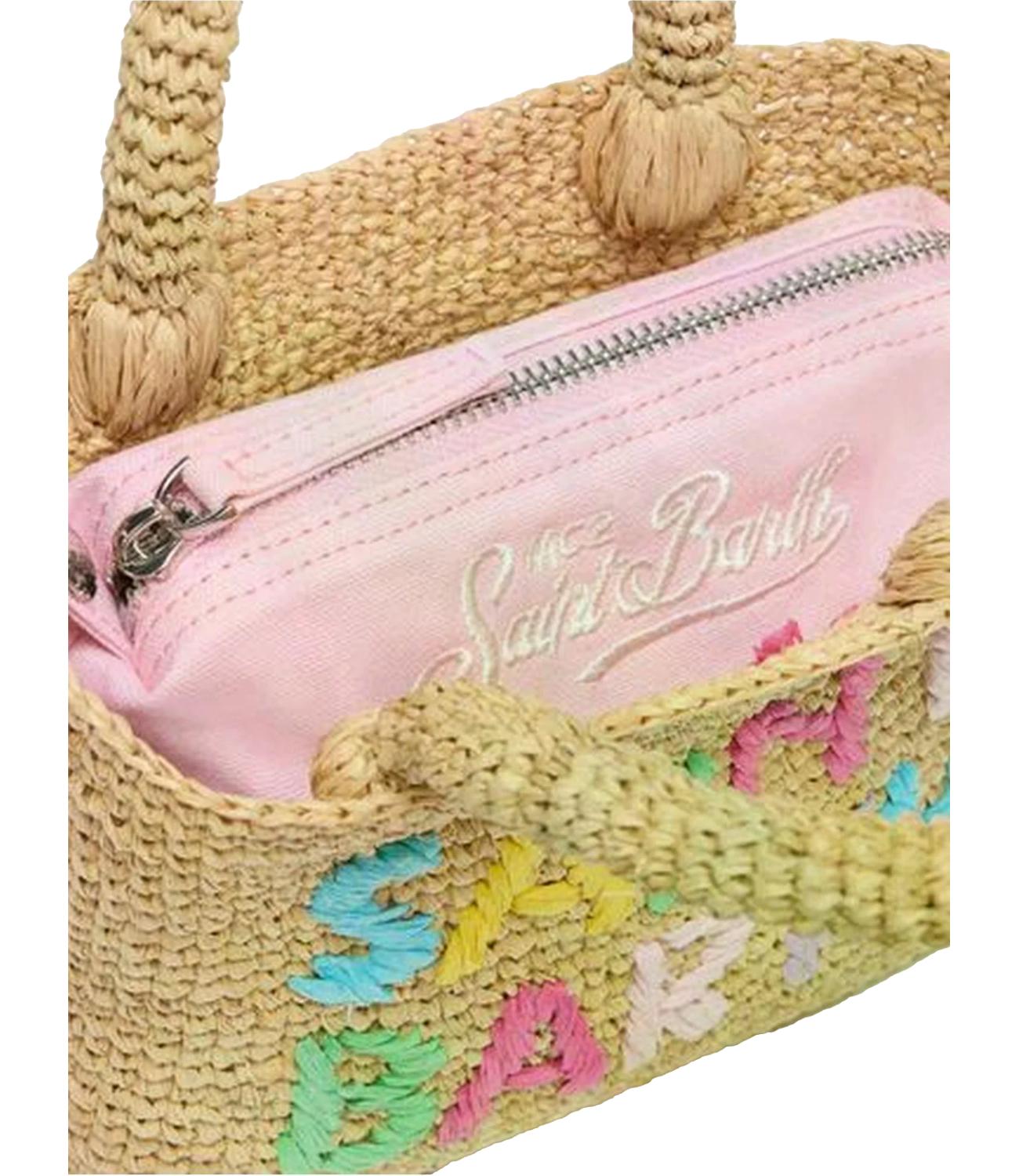 RAFFIA BEACH MINI LOGO A COLORI STAMPATELLO