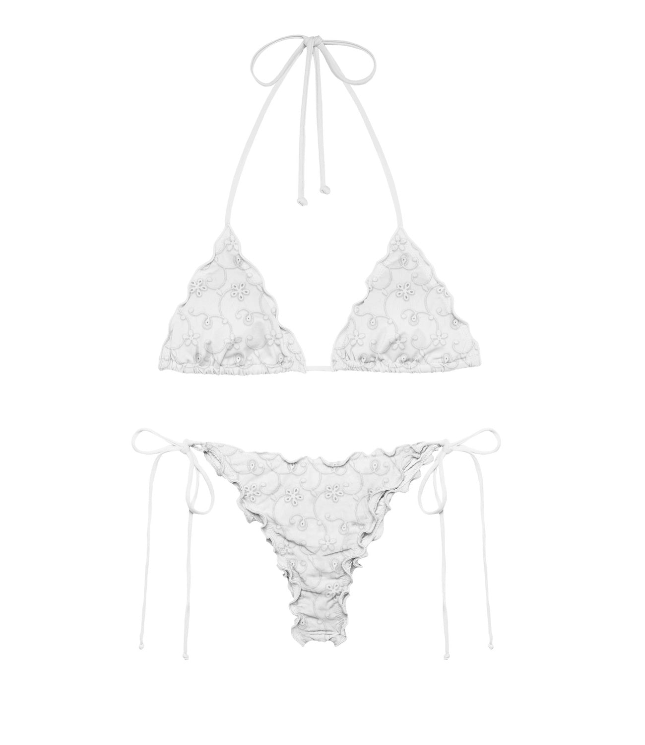 MC2 Saint Barth Bikini Sagitami Sangallo Bianco Donna