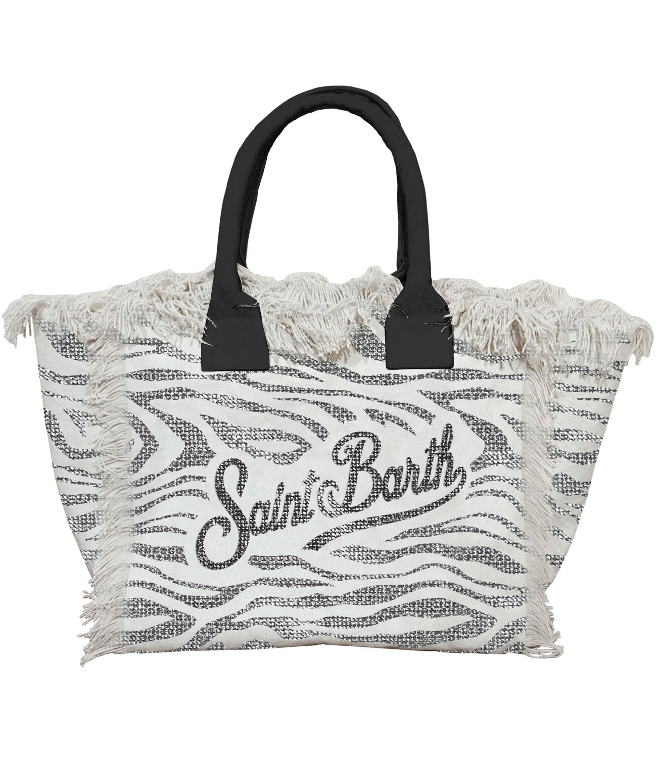 MC2 Saint Barth borsa Vanity strass zabrata