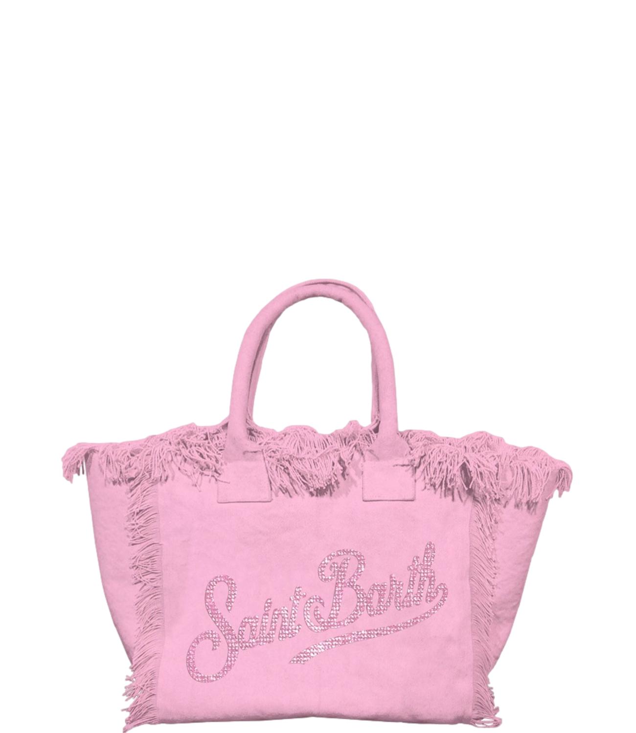 MC2 Saint Barth borsa Vanity strass rosa