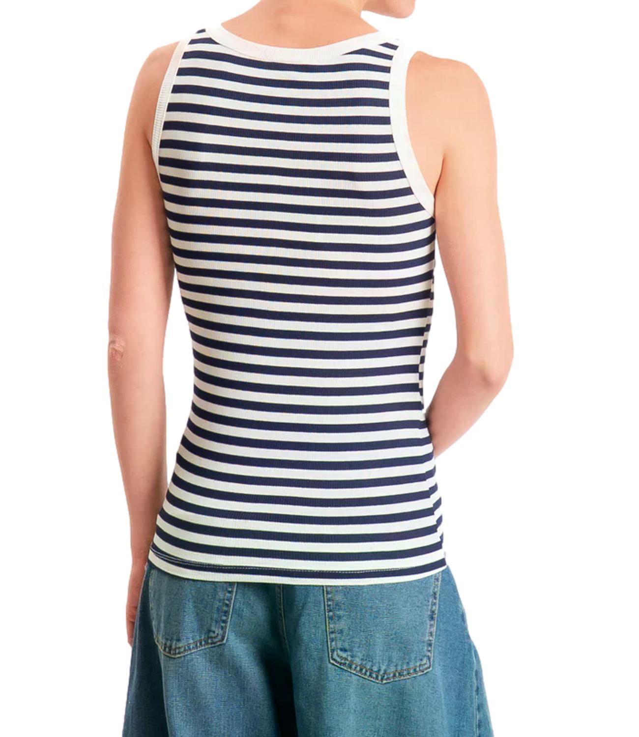 Motel Canotta Panna/blu Donna