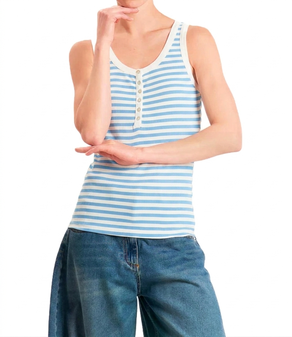 Motel Canotta Panna/celeste Donna