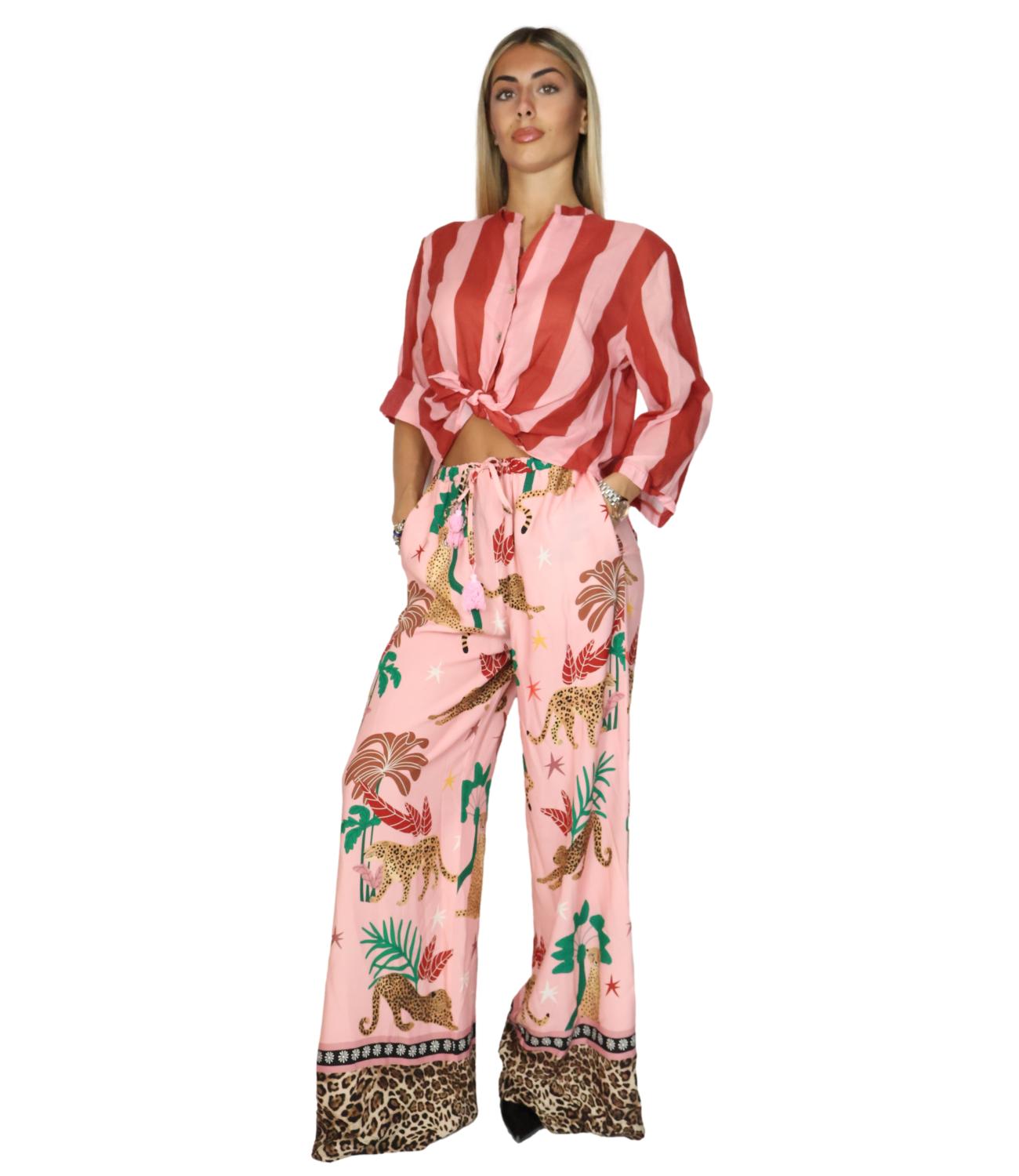 Motel Camicia Riga India/Rosa Donna