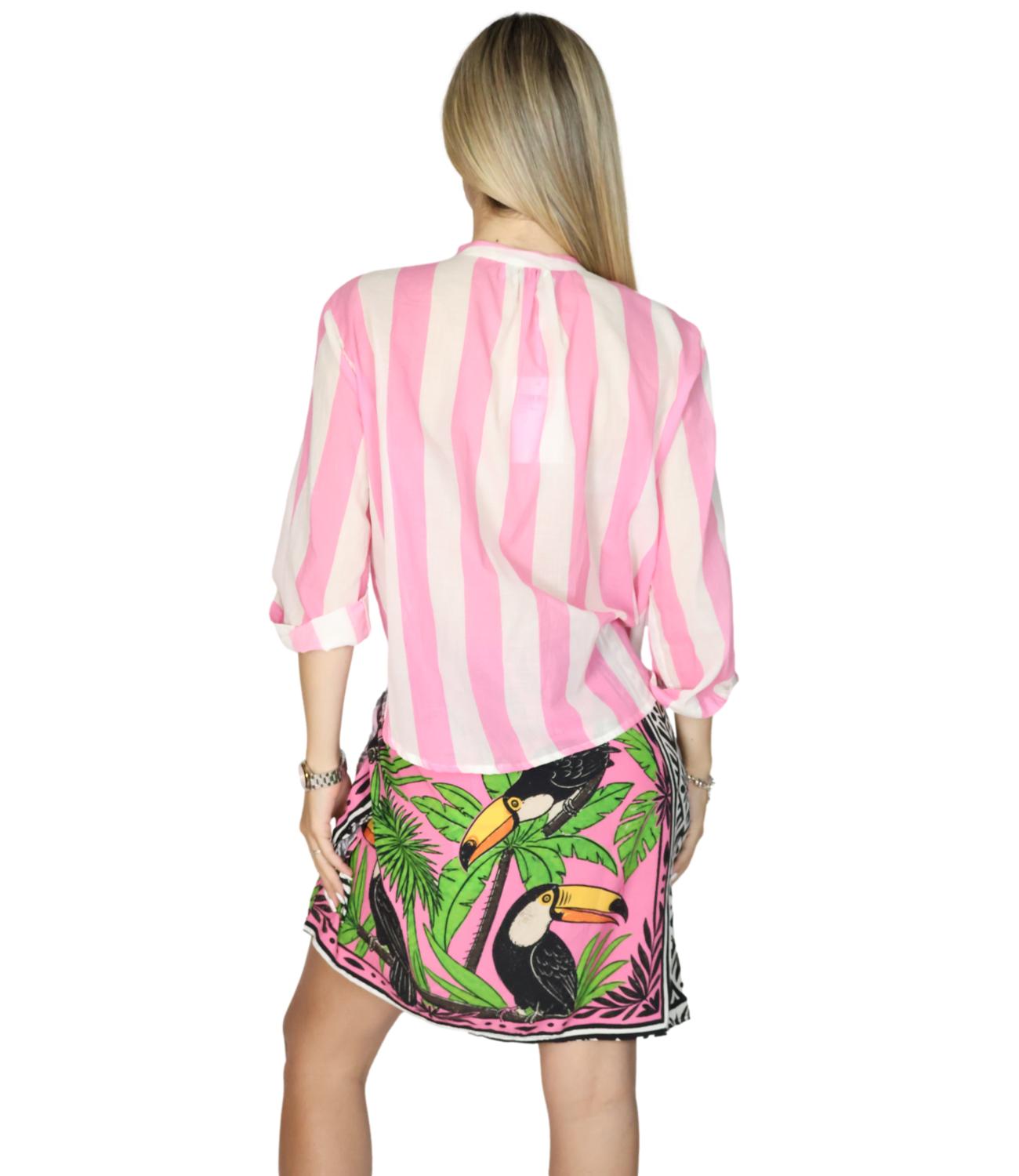 Motel Gonna Corta Fantasia Rosa Donna