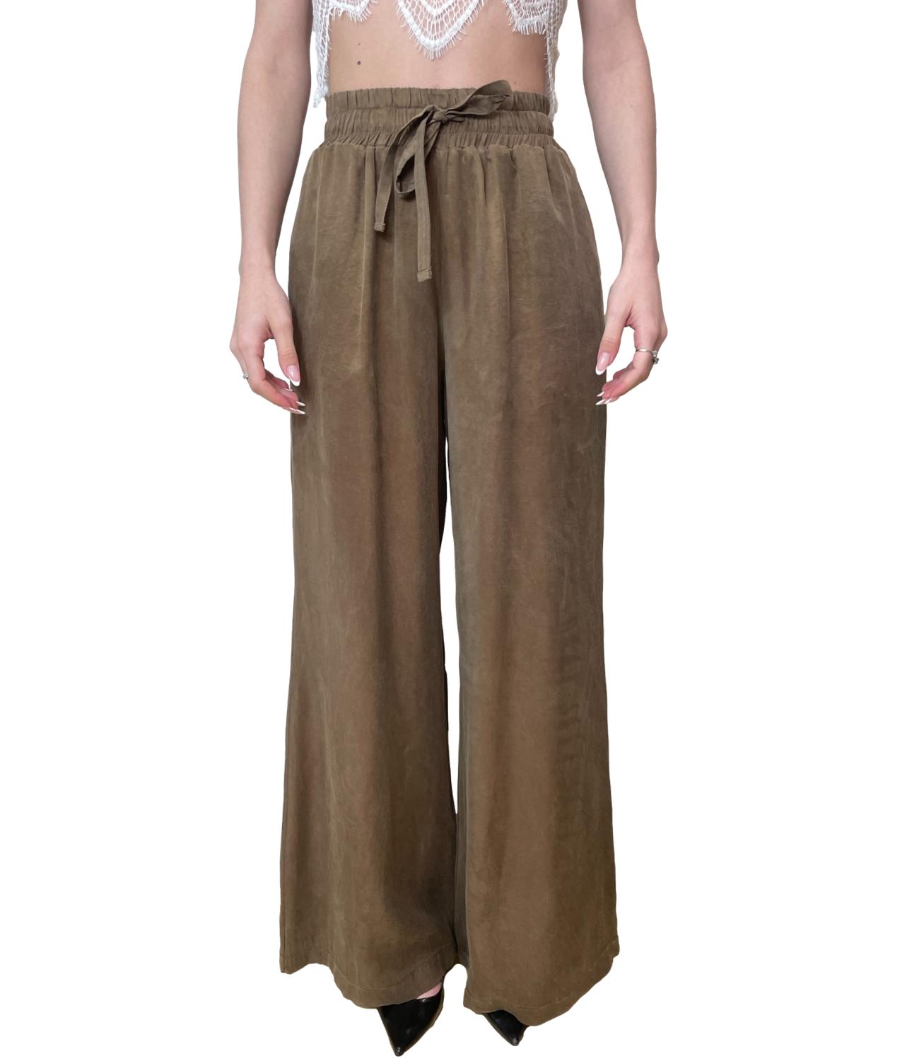 Motel Pantalone Marrone Donna