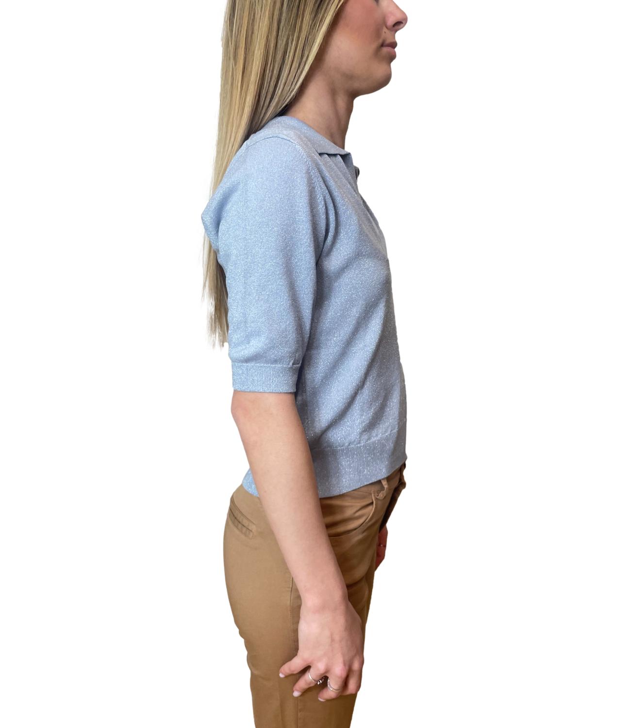 Motel Maglia Polo Lurex Maldive Donna