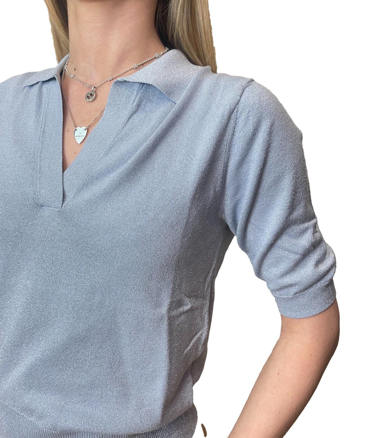Motel Maglia Polo Lurex Maldive Donna
