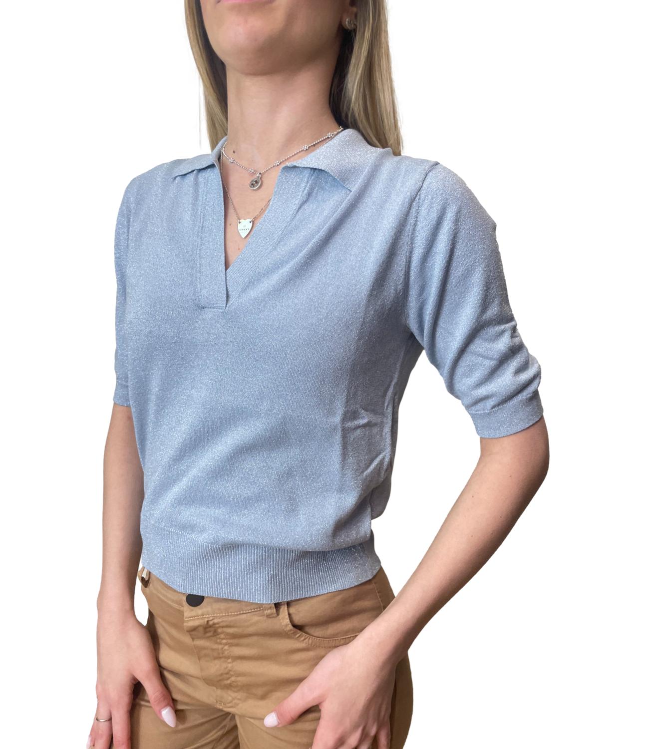 Motel Maglia Polo Lurex Maldive Donna