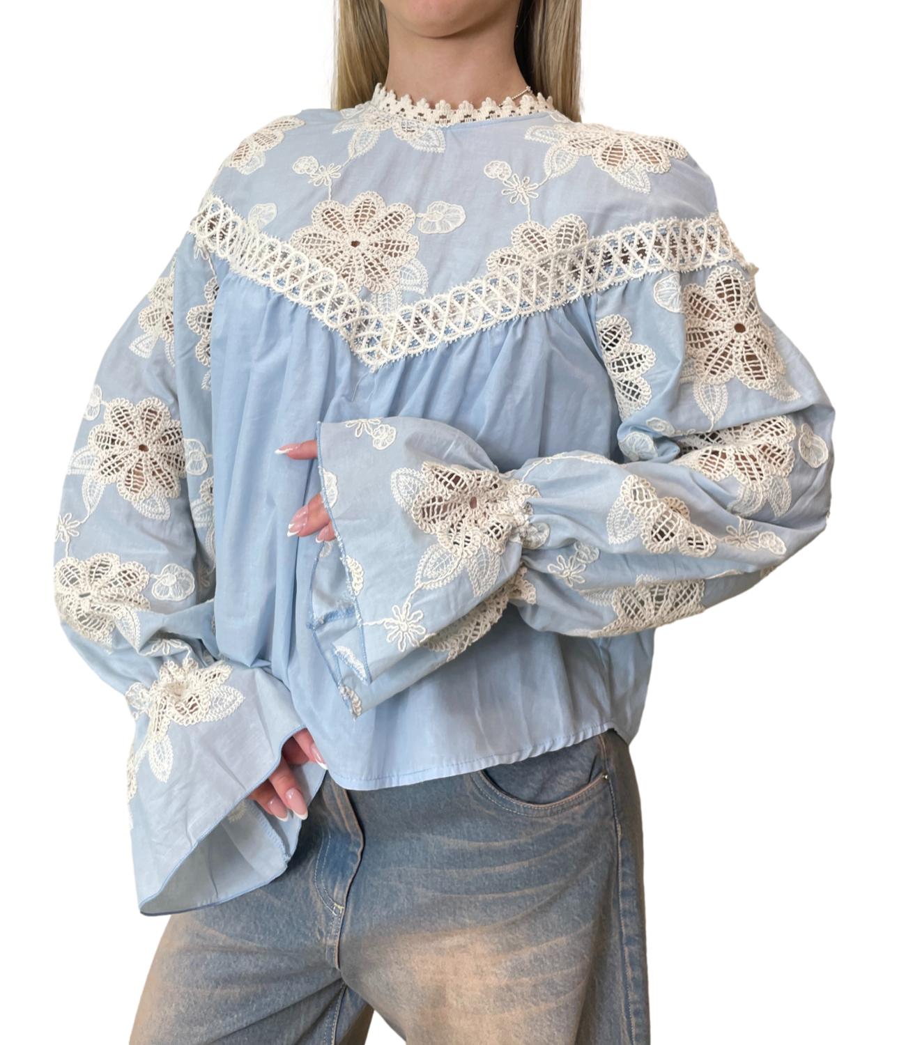 Motel Camicia Celeste Donna
