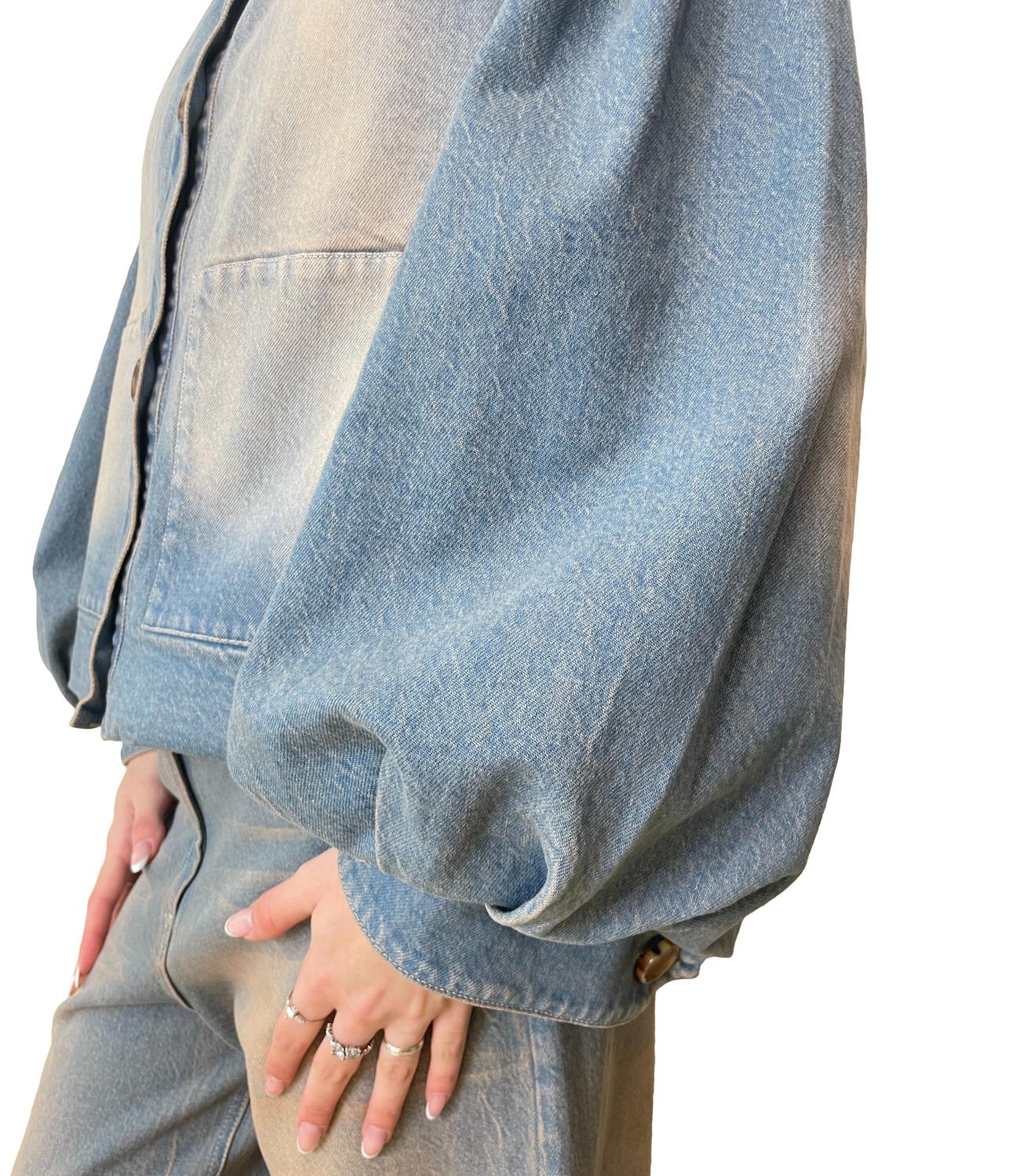 Motel Giacca Denim Salmone Donna