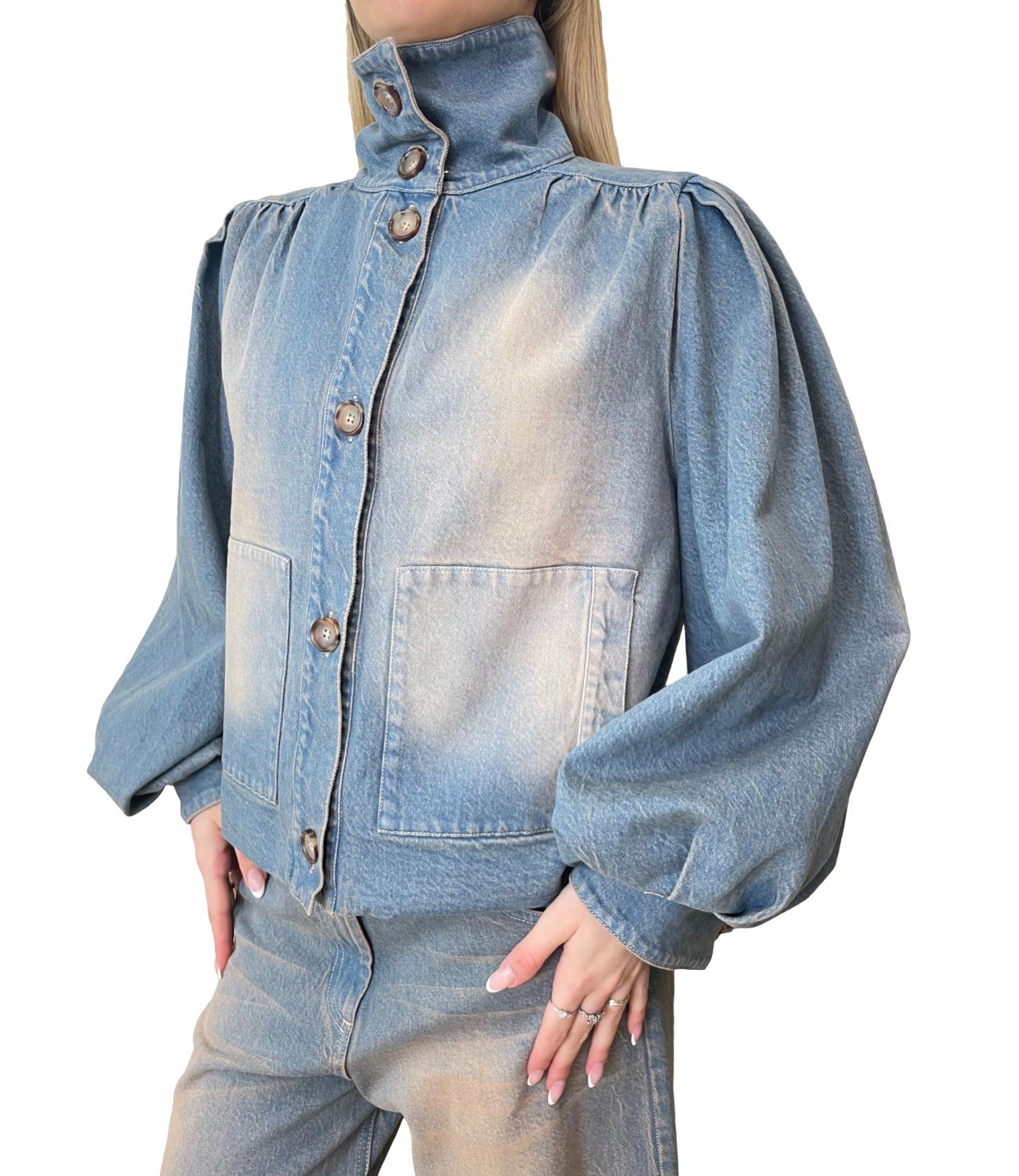 Motel Giacca Denim Salmone Donna