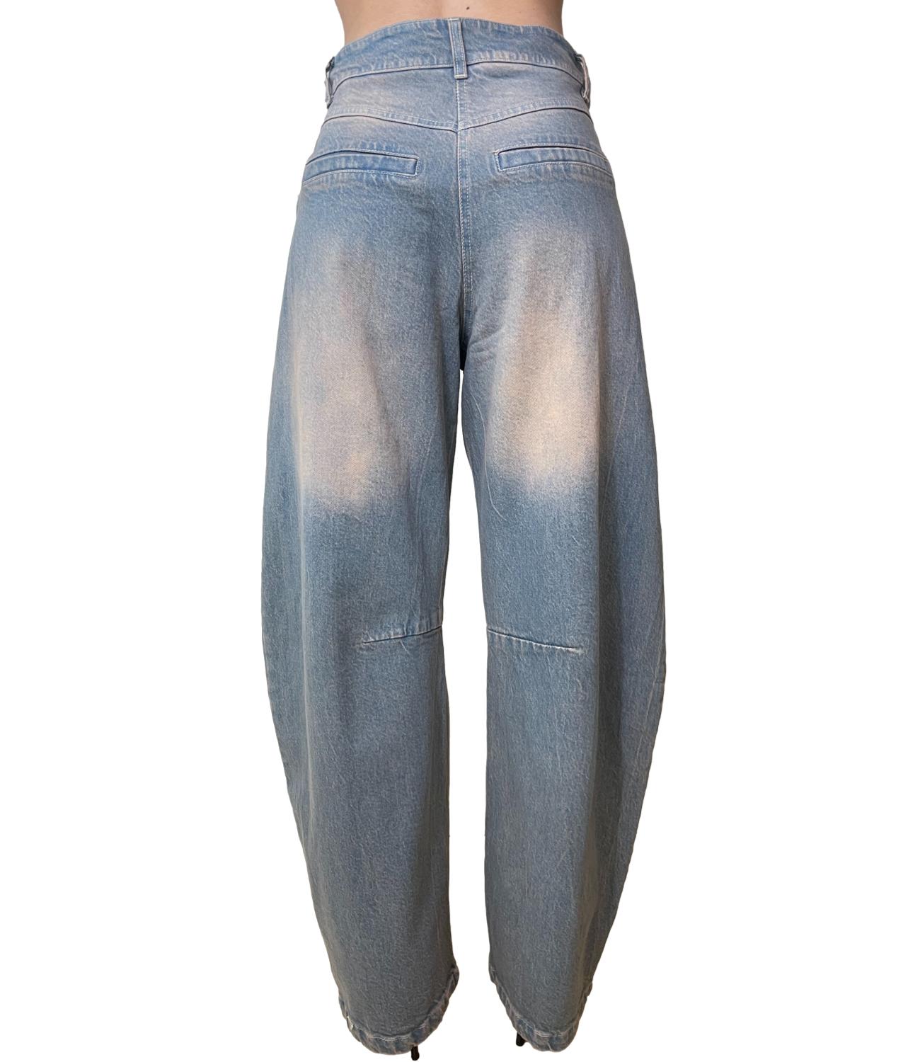 Motel Pantalone Denim Salmone Donna