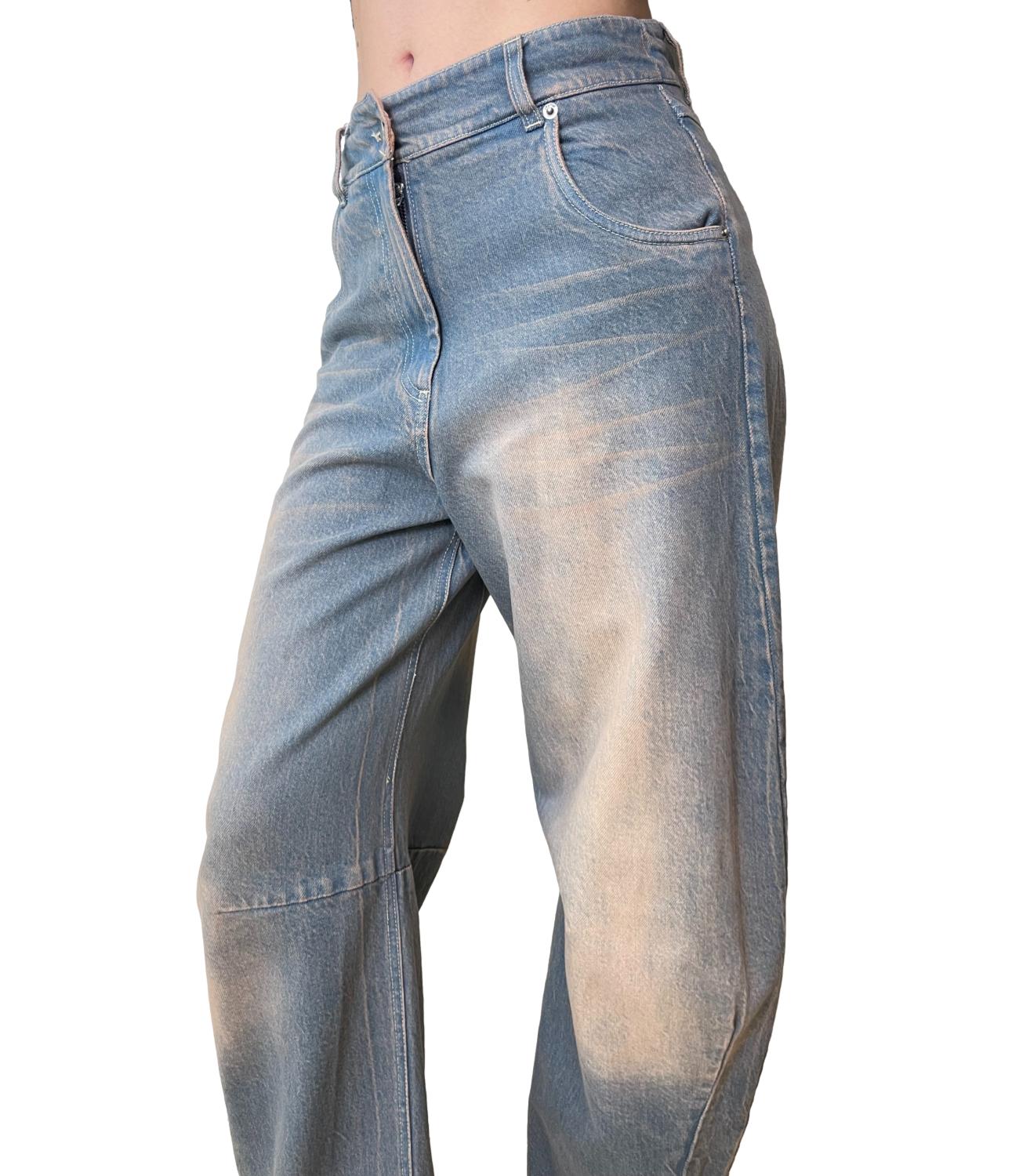 Motel Pantalone Denim Salmone Donna