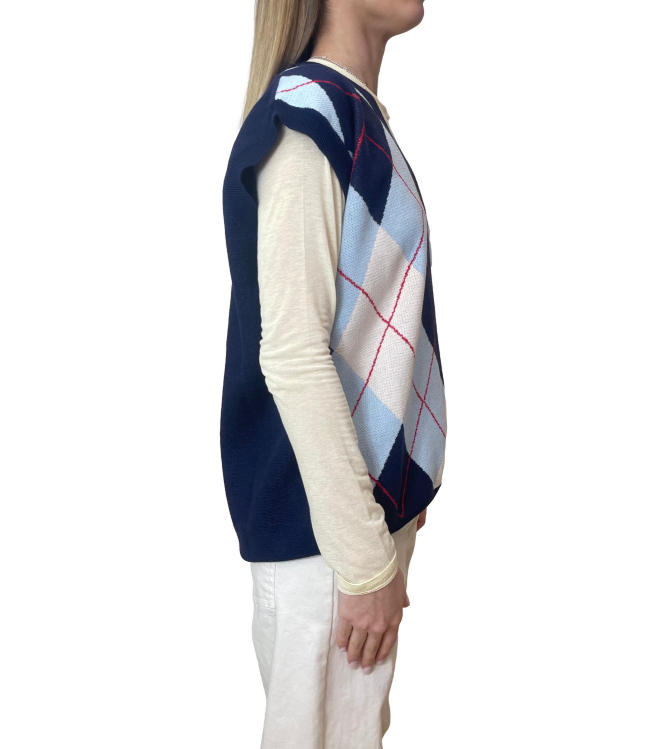 Motel Gilet Rombi Blu Donna