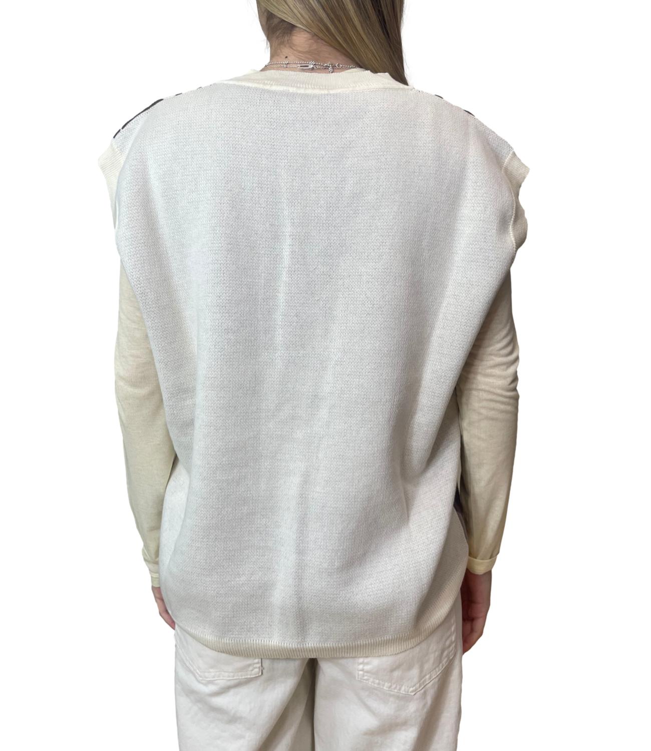Motel Gilet Rombi Panna Donna