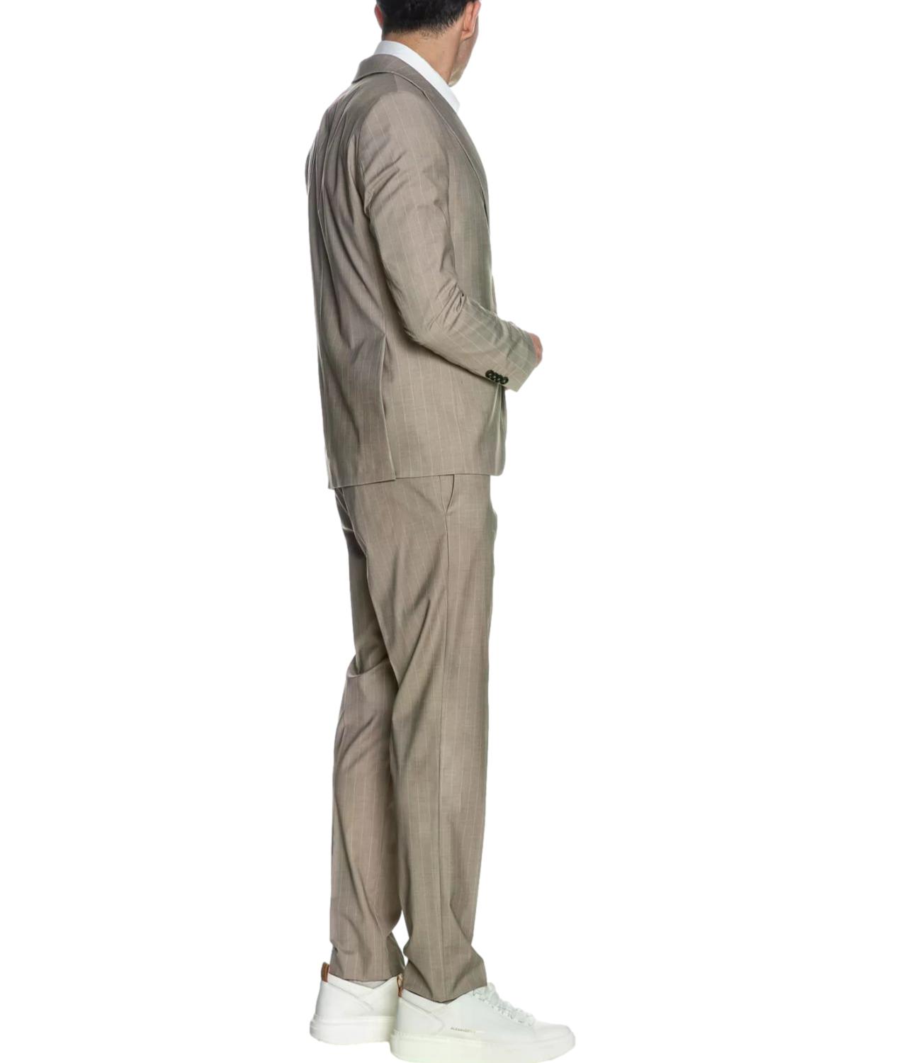 Abito Mulish beige Michelangelo gessato