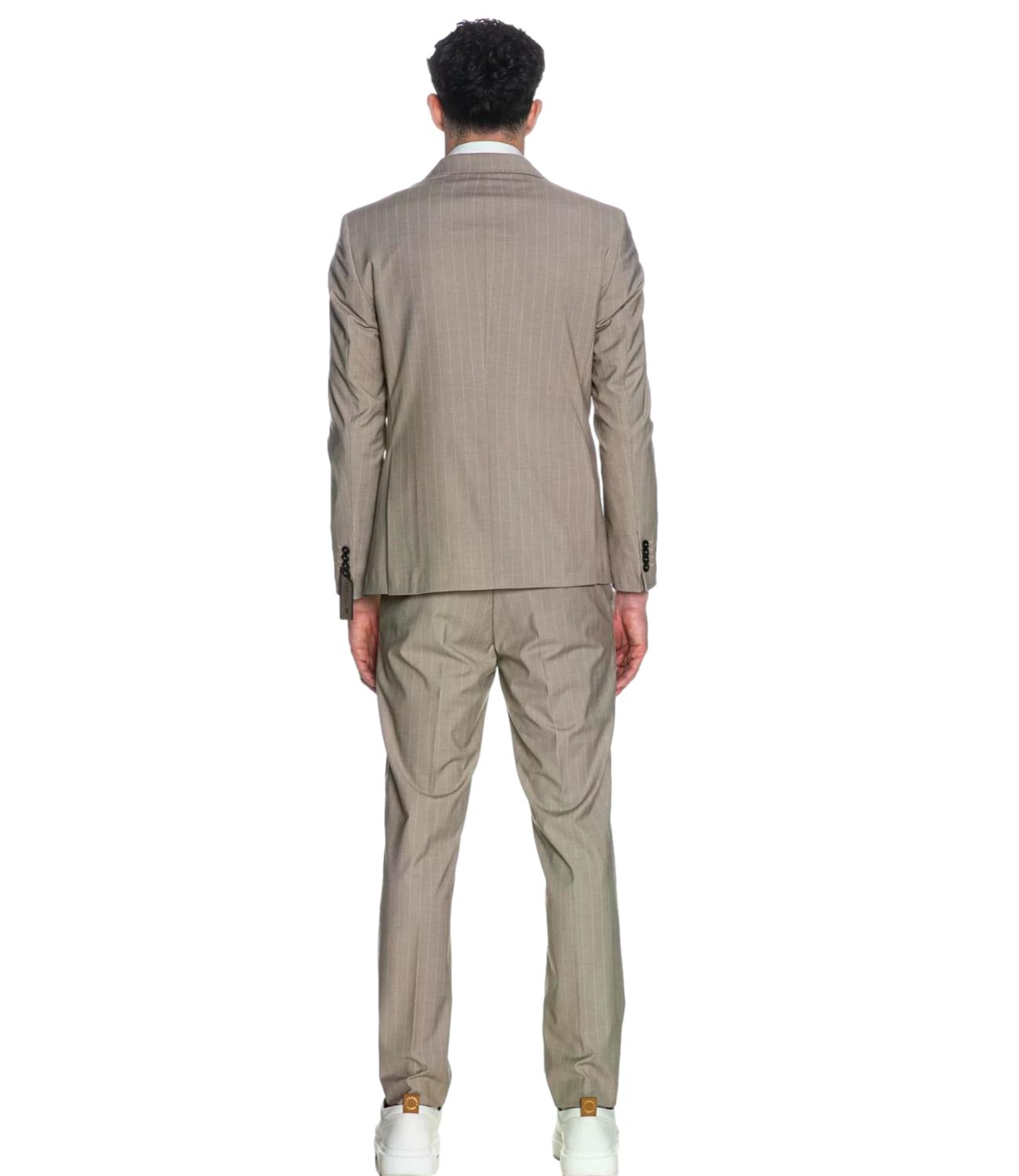 Abito Mulish beige Michelangelo gessato