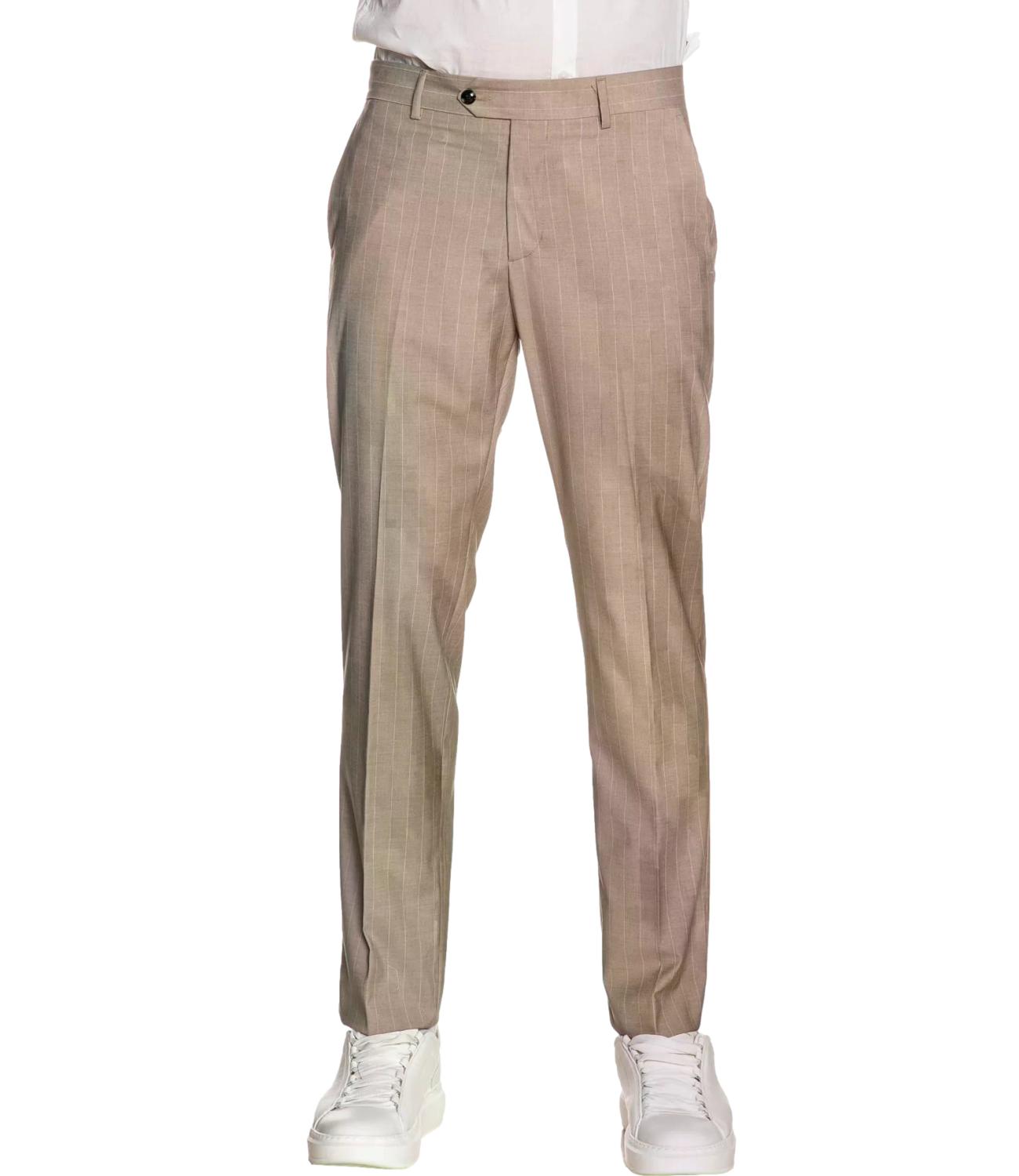 Abito Mulish beige Michelangelo gessato