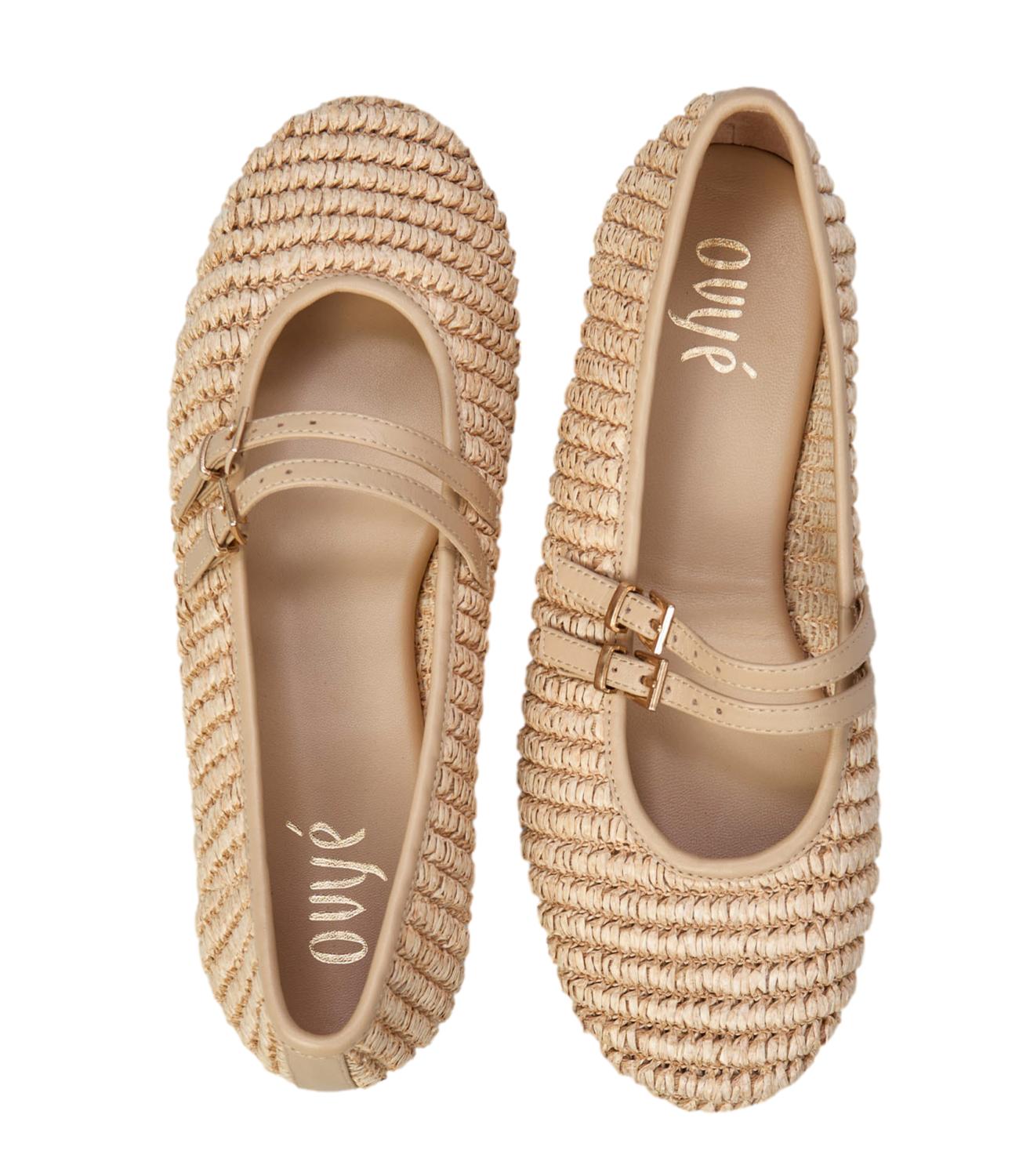 Ovyè Ballerina Rafia Nude Donna
