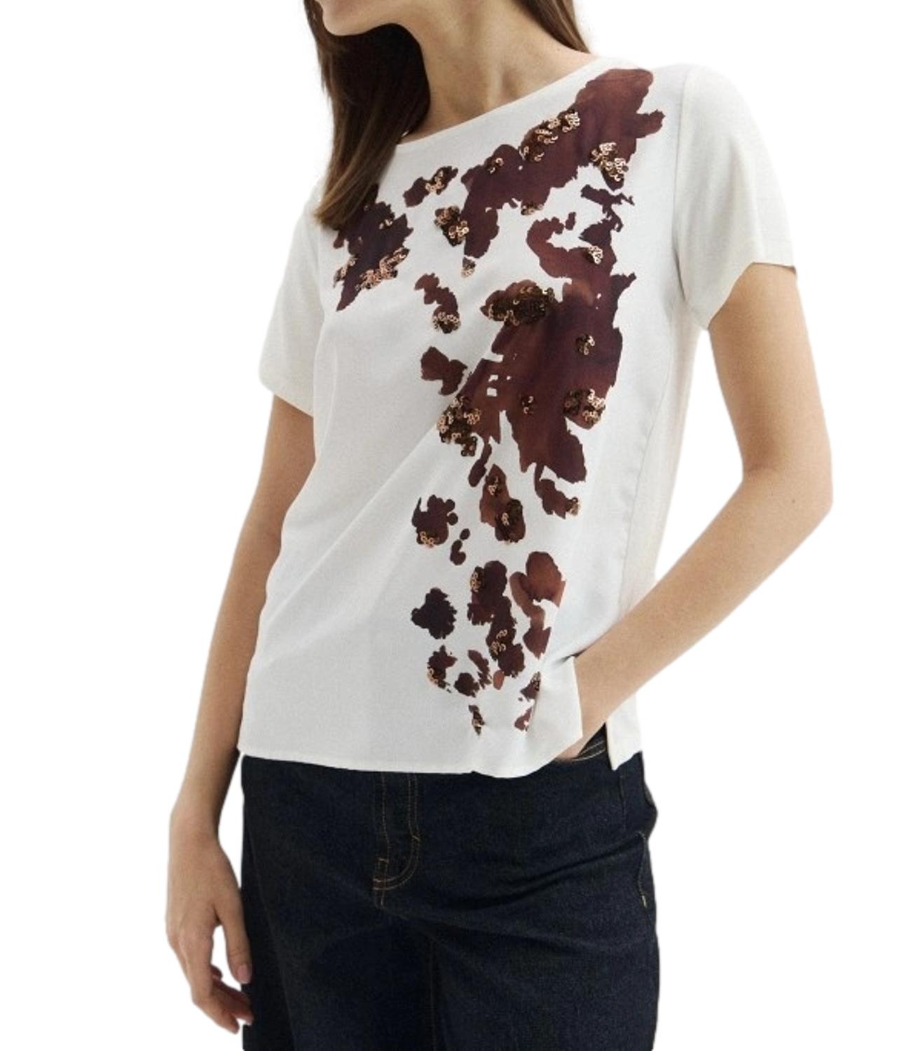 Penny Black T-shirt PBBONDA Cow Print Bianco Donna