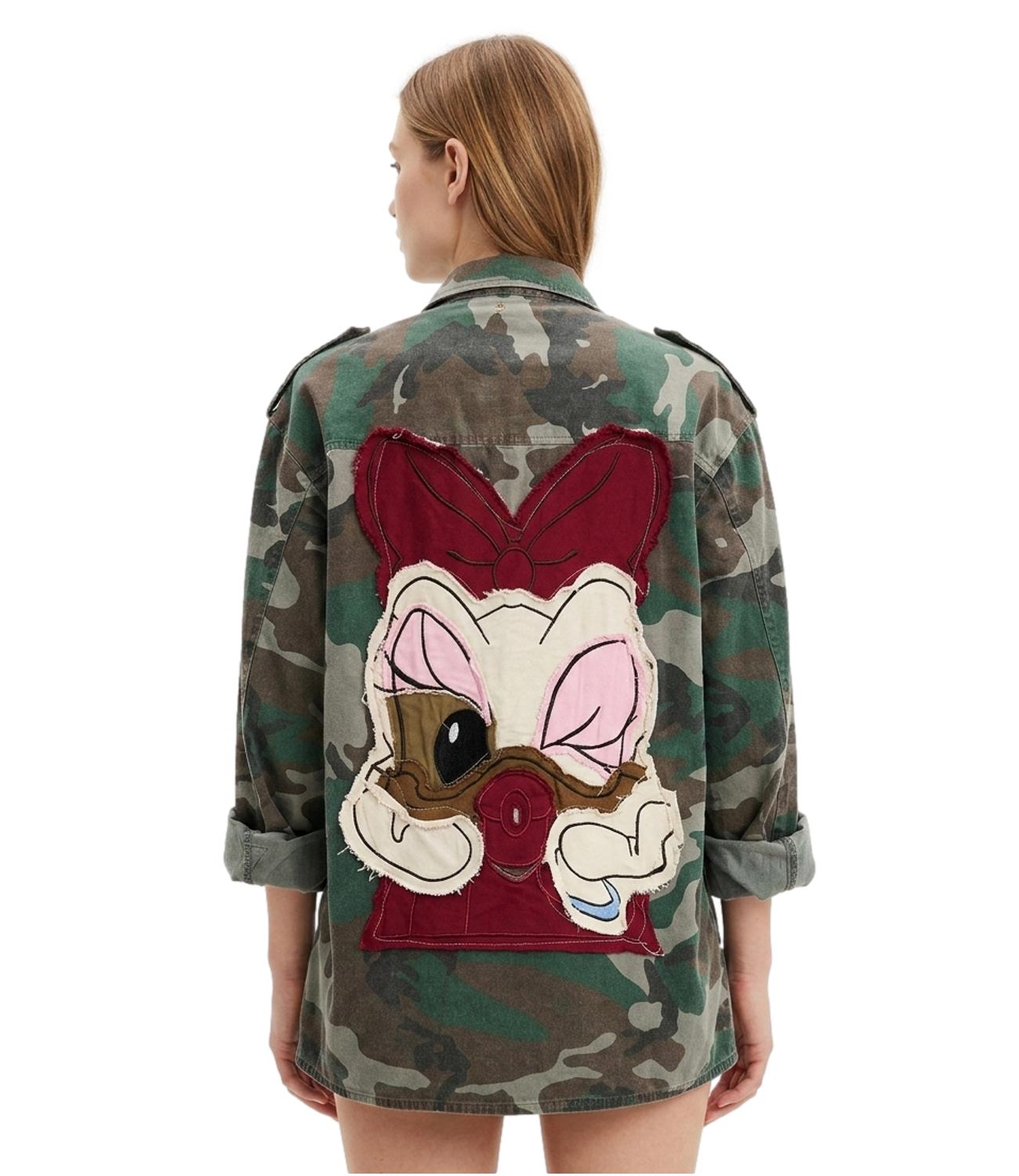 Camicia militare Philia con stampa paperina