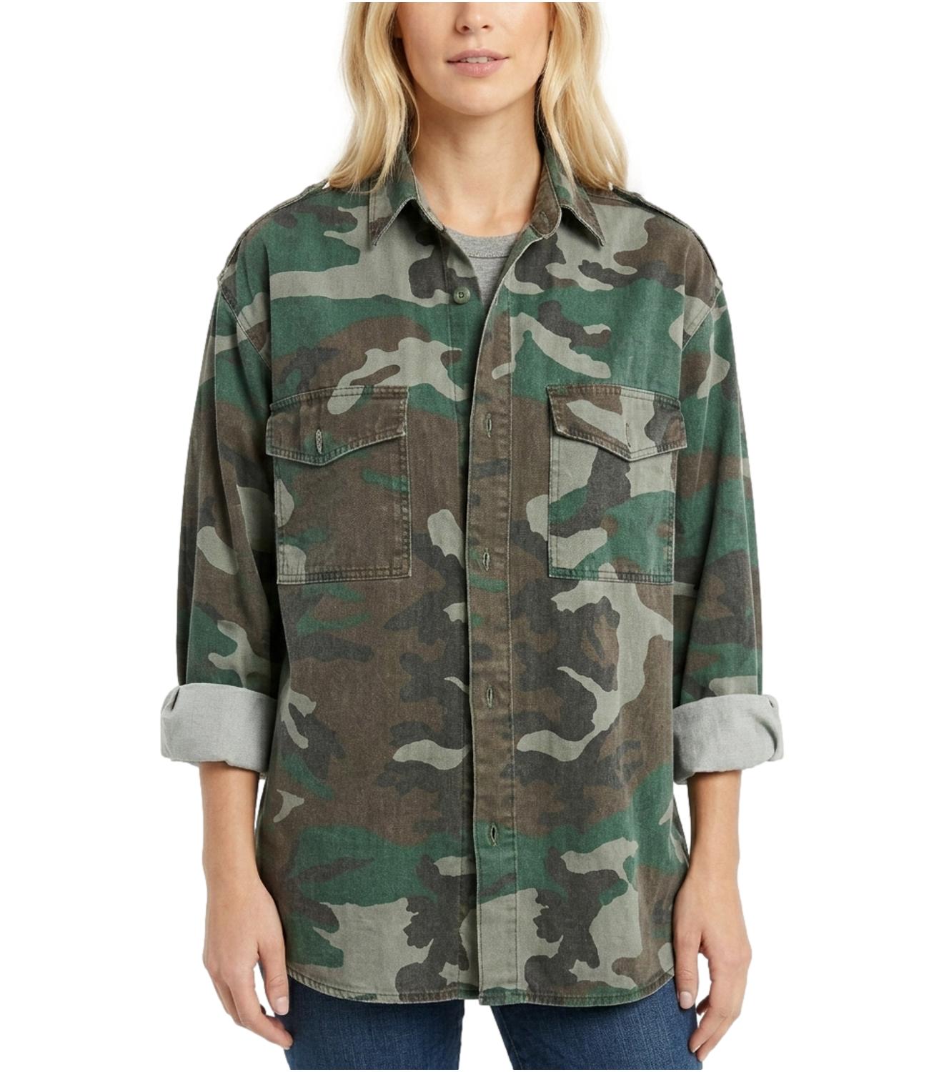 Camicia militare Philia con stampa paperina