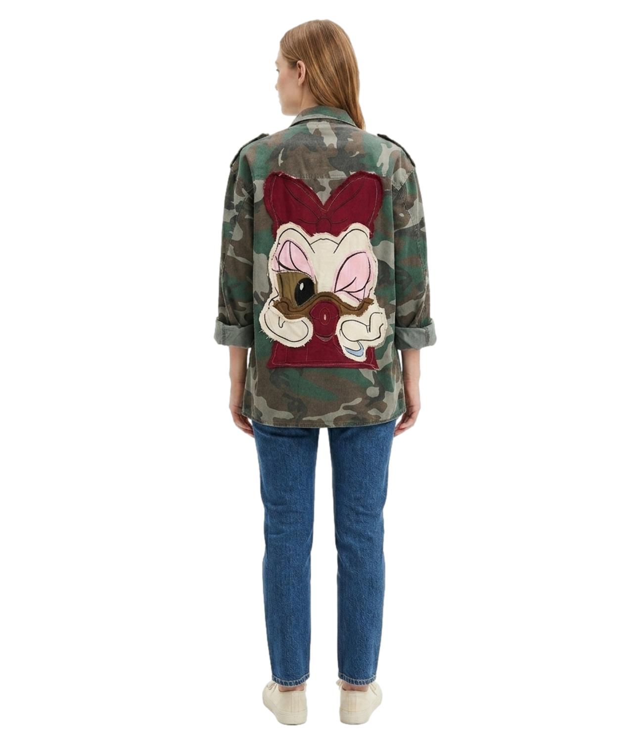 Camicia militare Philia con stampa paperina