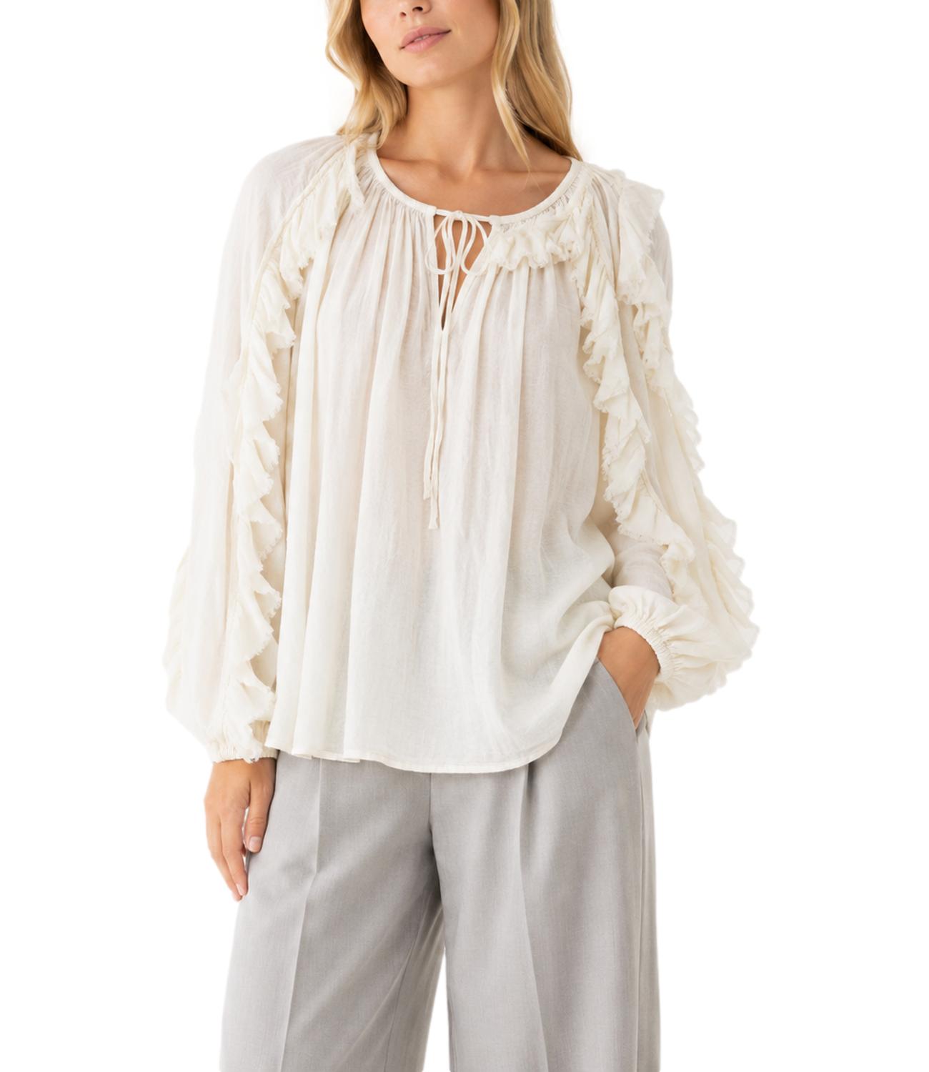 Philia loft camicia manica lunga con frange