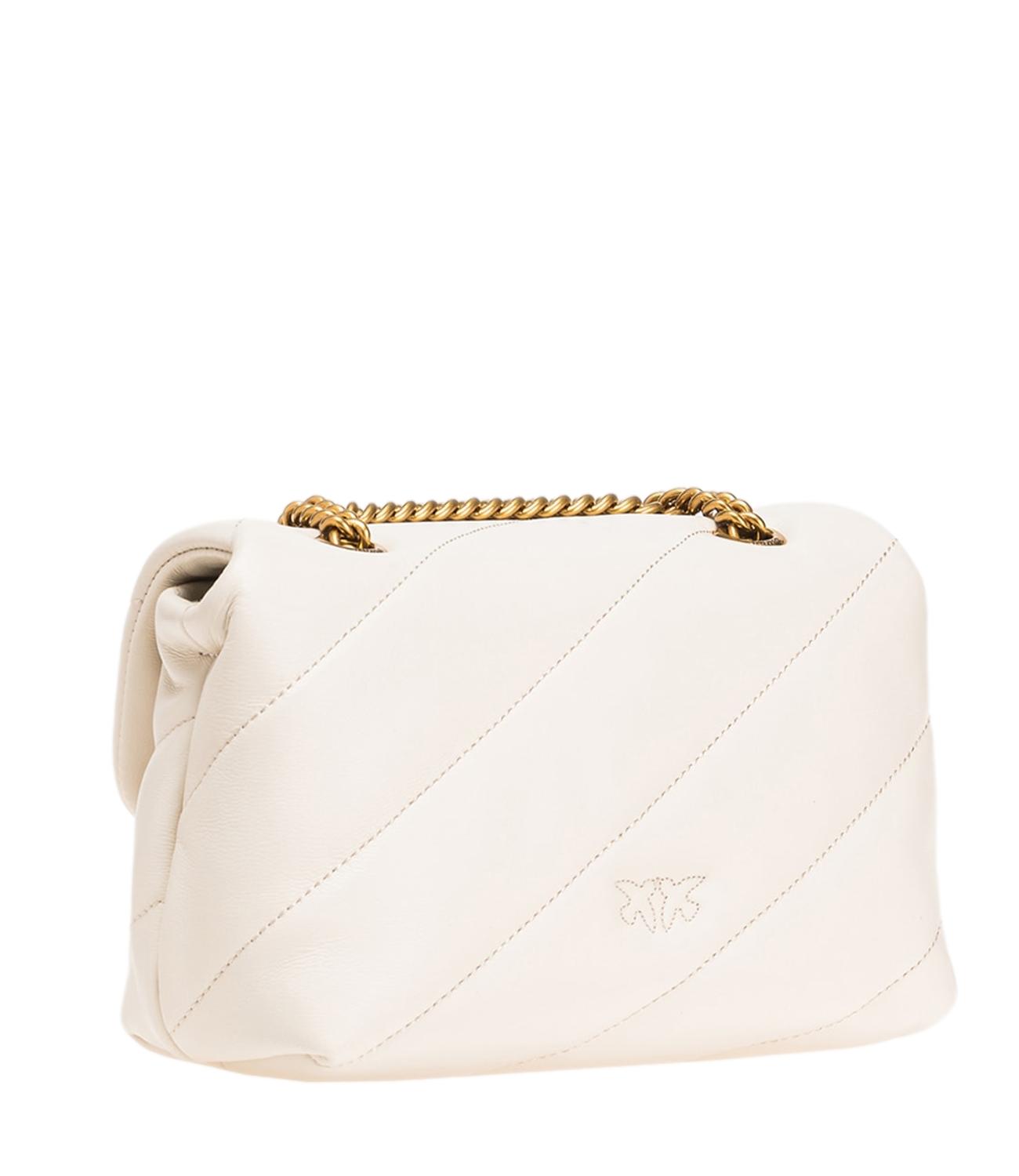 Pinko Borsa Love Puff Mini Cl Sheep Nappa Bianco/Gold Donna