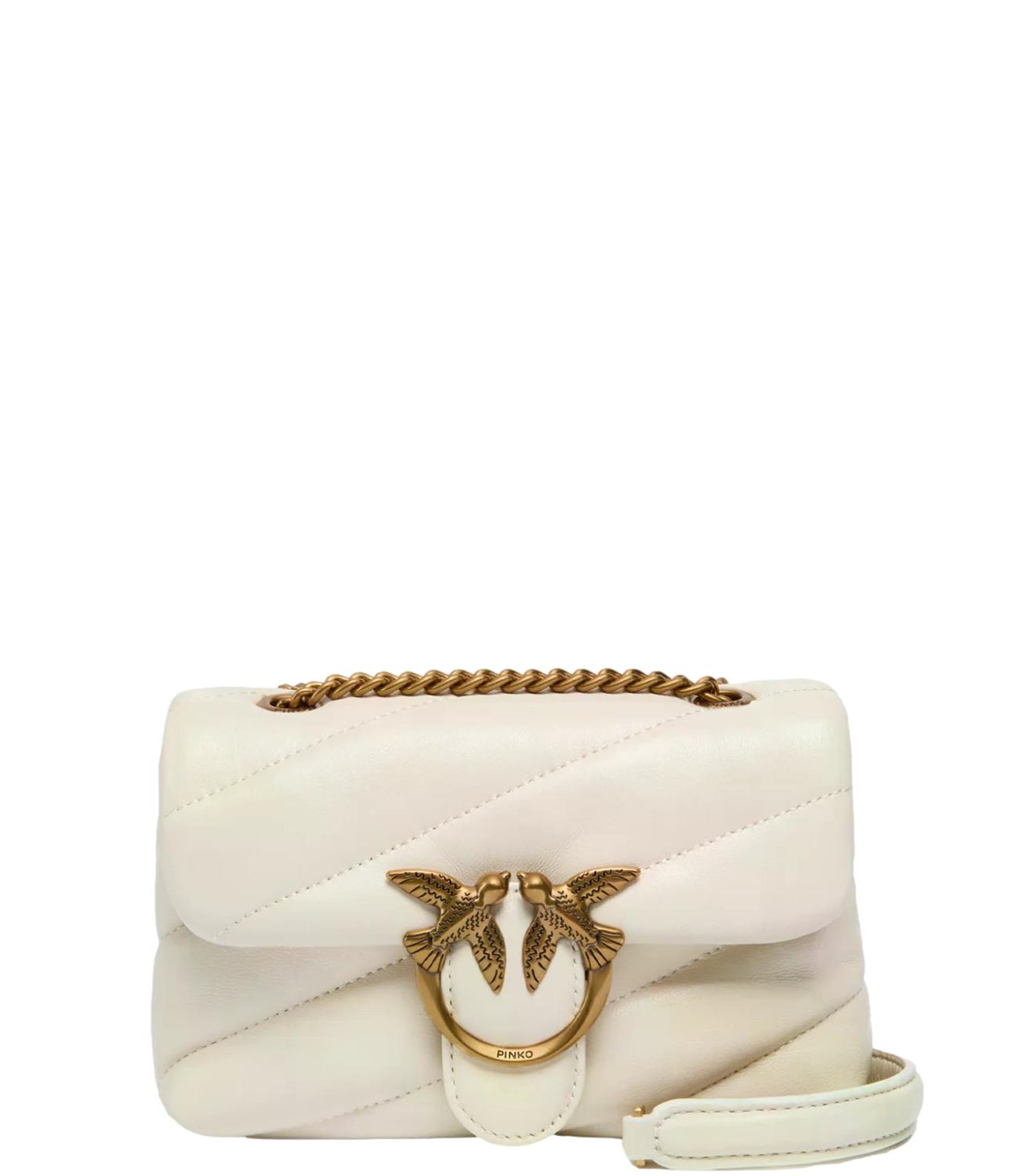 Pinko Borsa Love Puff Baby Cl Sheep Nappa Grigio Perla Donna