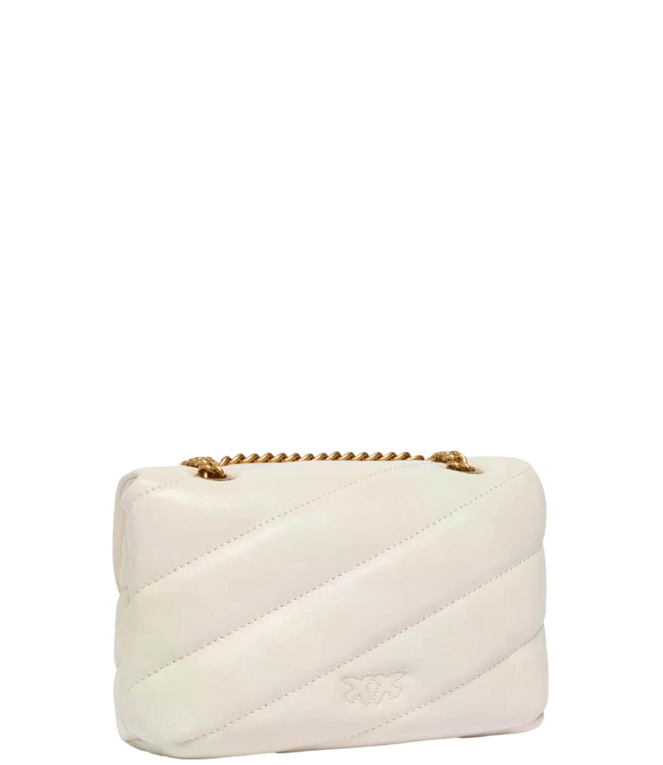 Pinko Borsa Love Puff Baby Cl Sheep Nappa Grigio Perla Donna