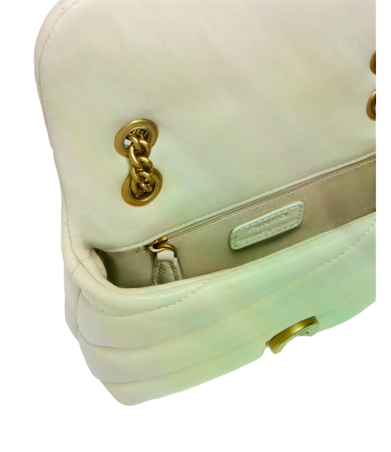 Pinko Borsa Love Puff Baby Cl Sheep Nappa Grigio Perla Donna